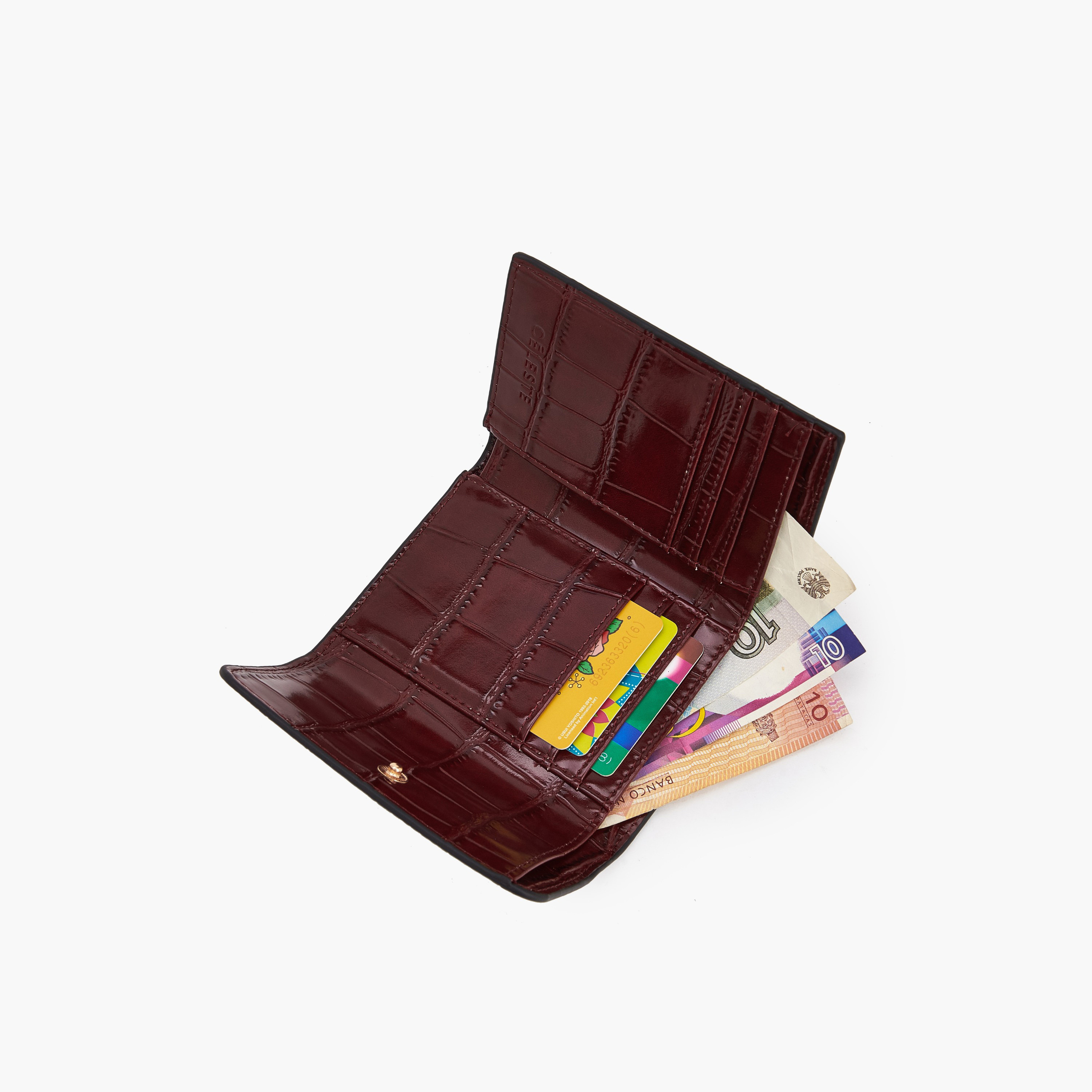 محفظة بارزة الملمس بزر إغلاق من سيليست-women-bagsandwallets-wallets-image-7