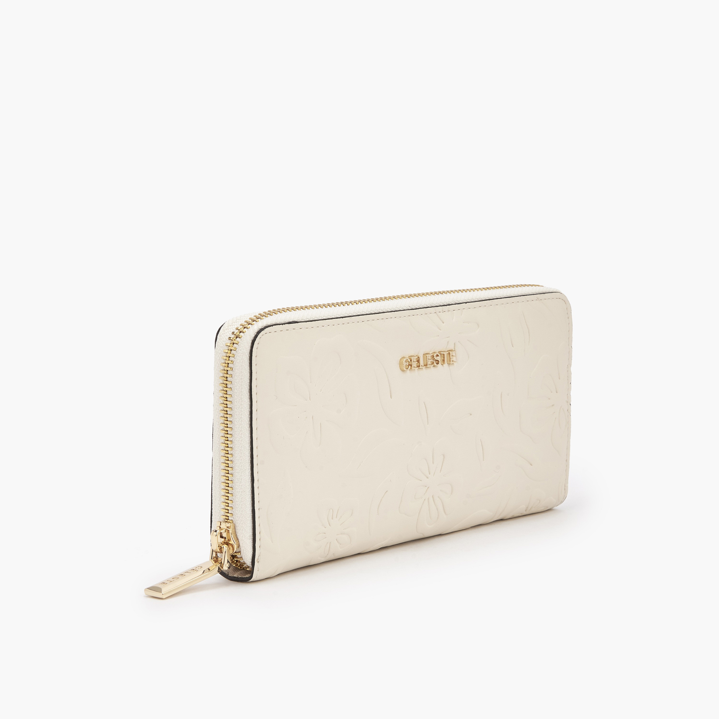 محفظة بنقوش أزهار وسحاب من سيليست-women-bagsandwallets-wallets-image-2