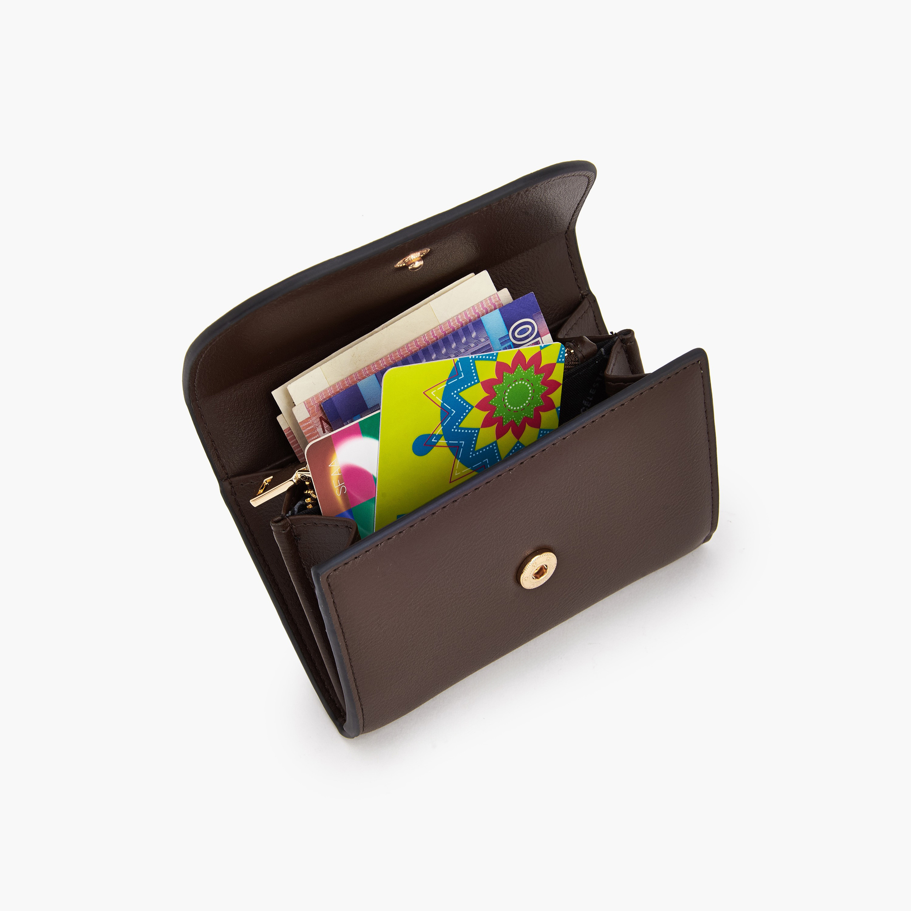 محفظة سادة بزر إغلاق من سيليست-women-bagsandwallets-wallets-image-7