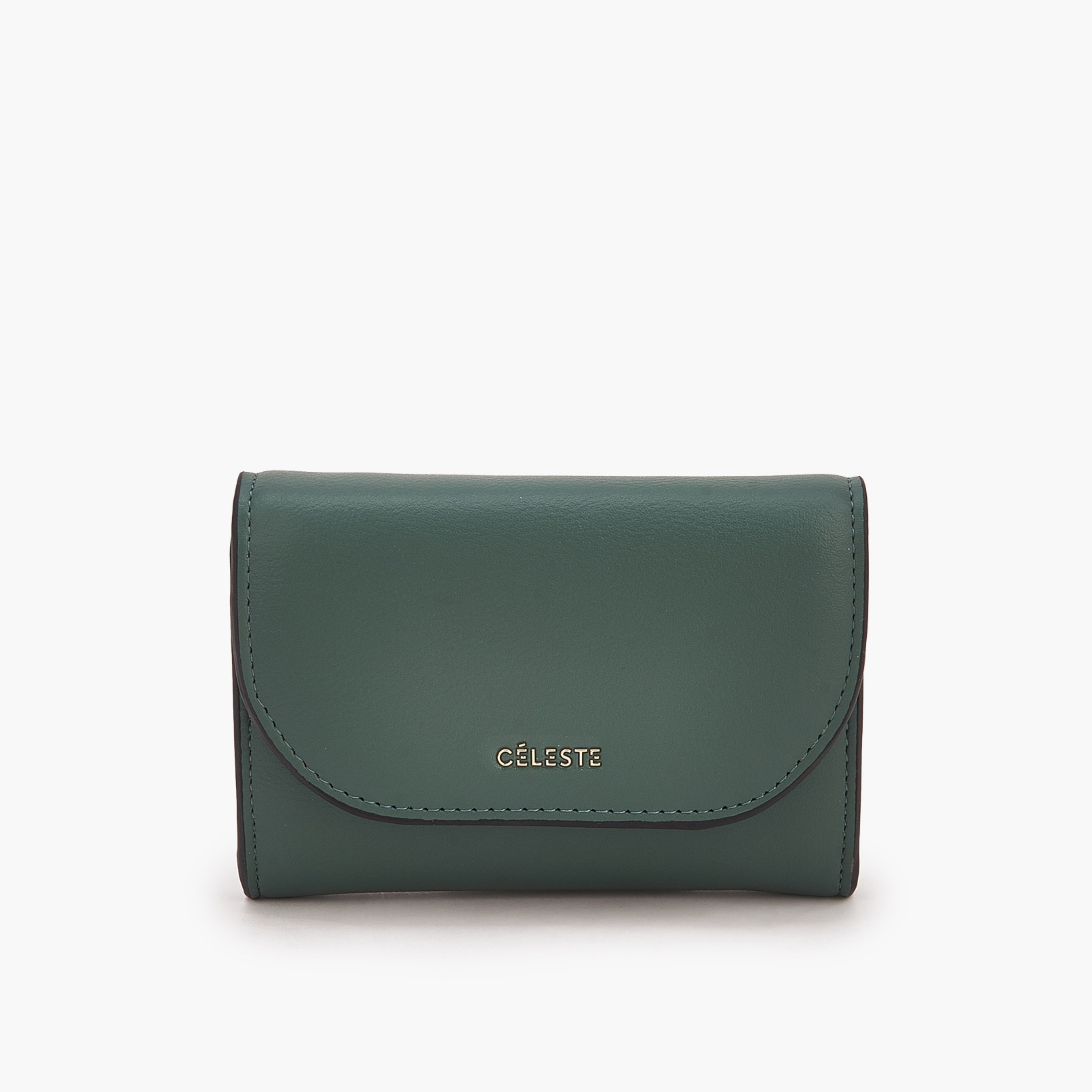 Celeste Solid Wallet with Button Closure-women-bagsandwallets-wallets-image-1