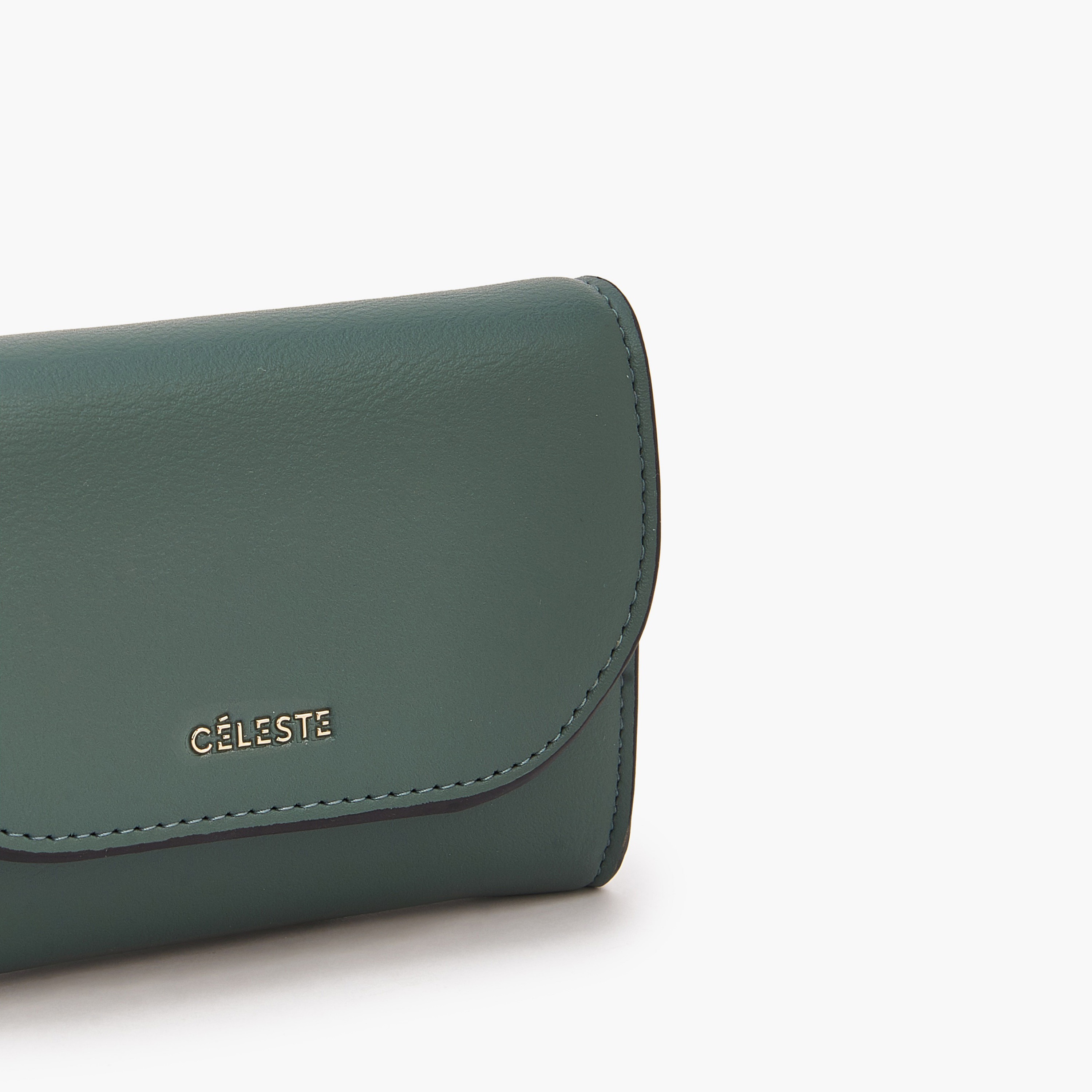 Celeste Solid Wallet with Button Closure-women-bagsandwallets-wallets-image-3