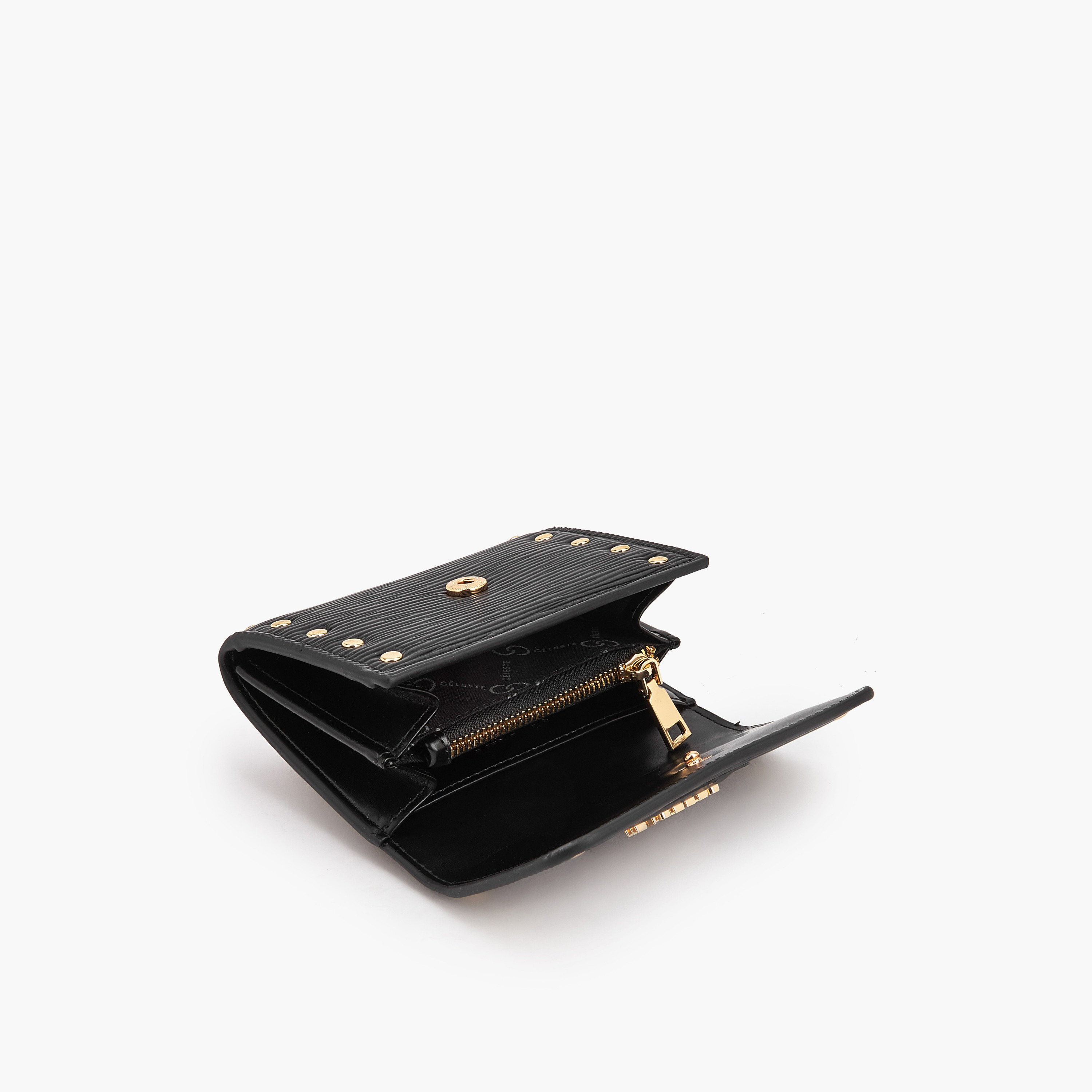 Celeste Stud Embellished Wallet with Button Closure-women-bagsandwallets-wallets-image-6