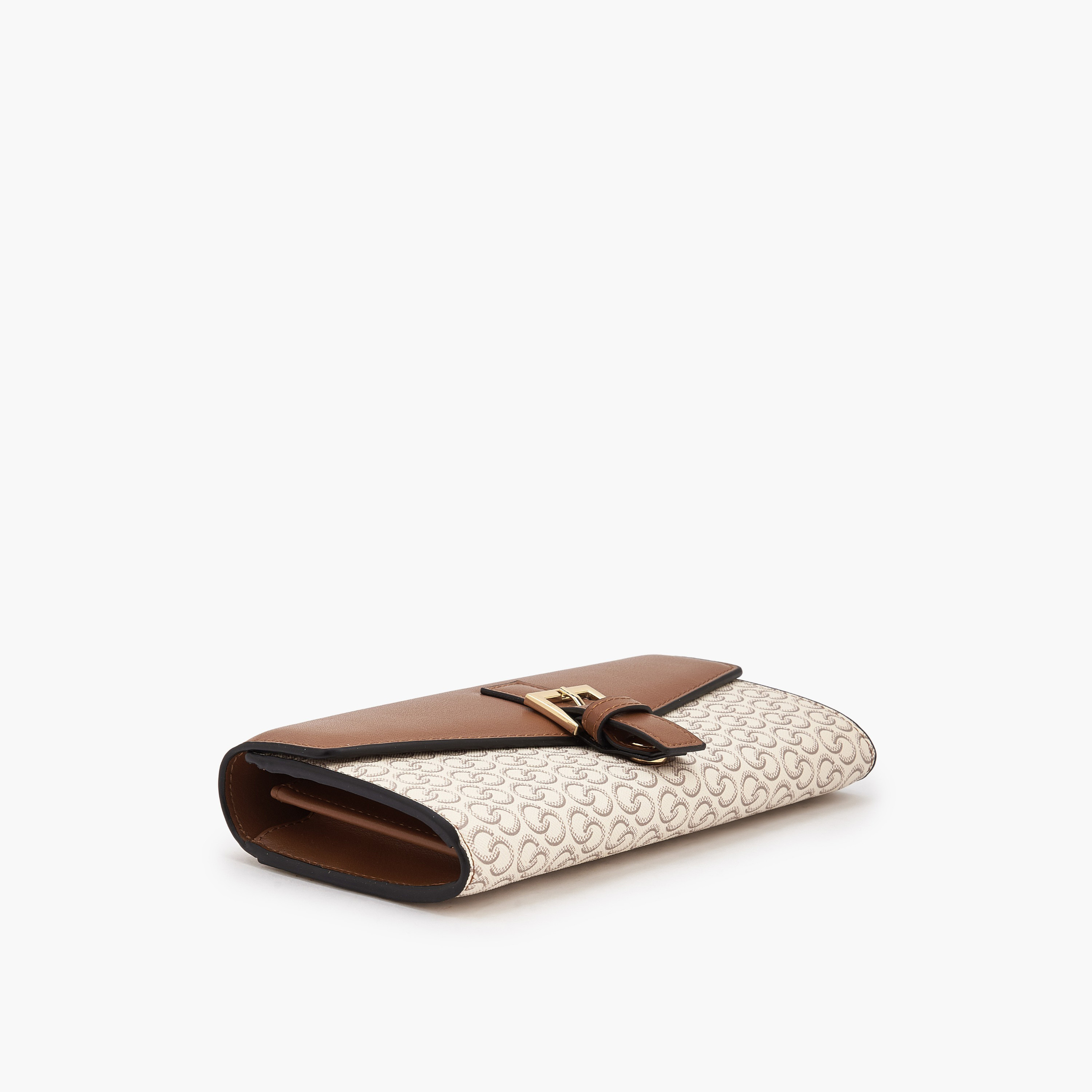 Celeste Monogram Print Wallet with Button Closure-women-bagsandwallets-wallets-image-5