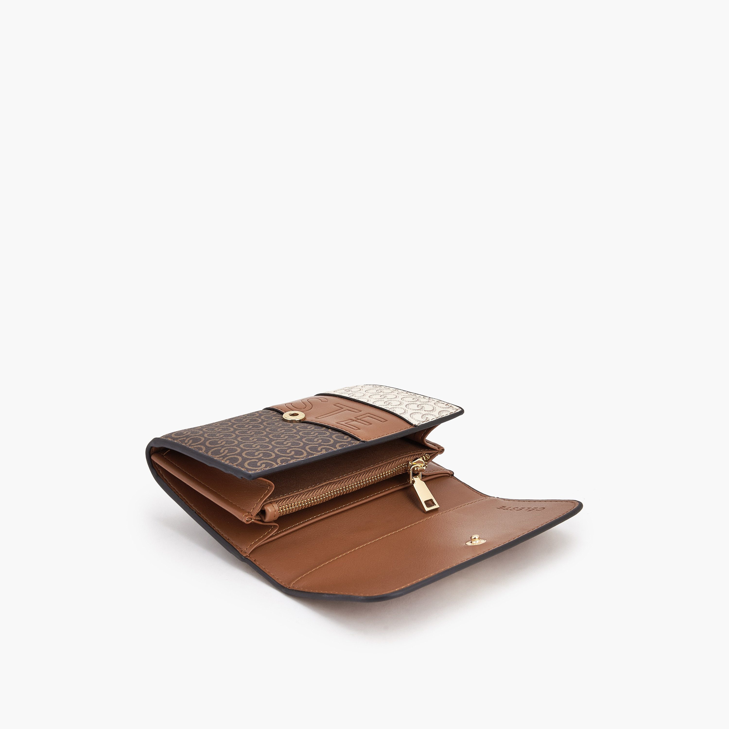 Celeste Monogram Print Wallet with Button Closure-women-bagsandwallets-wallets-image-6