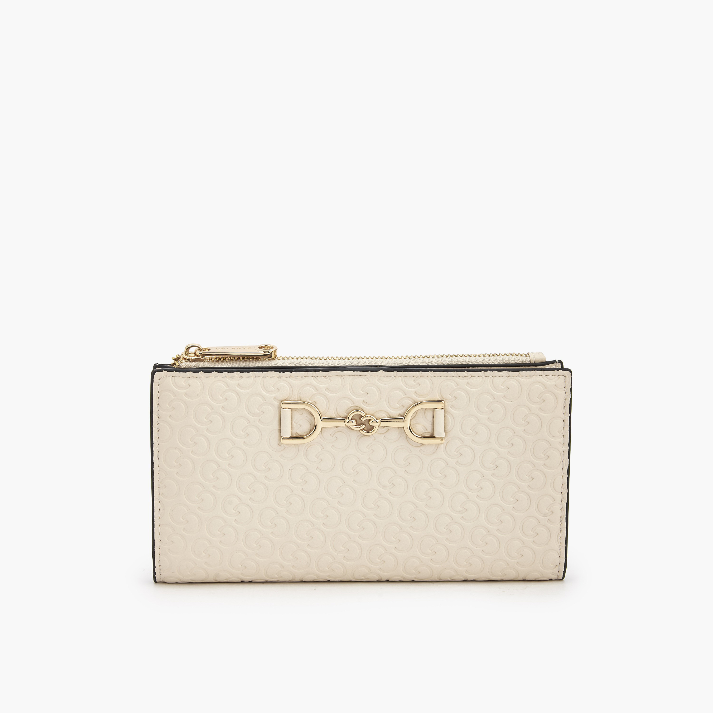 Celeste Monogram Embossed Wallet with Button Closure-women-bagsandwallets-wallets-image-1