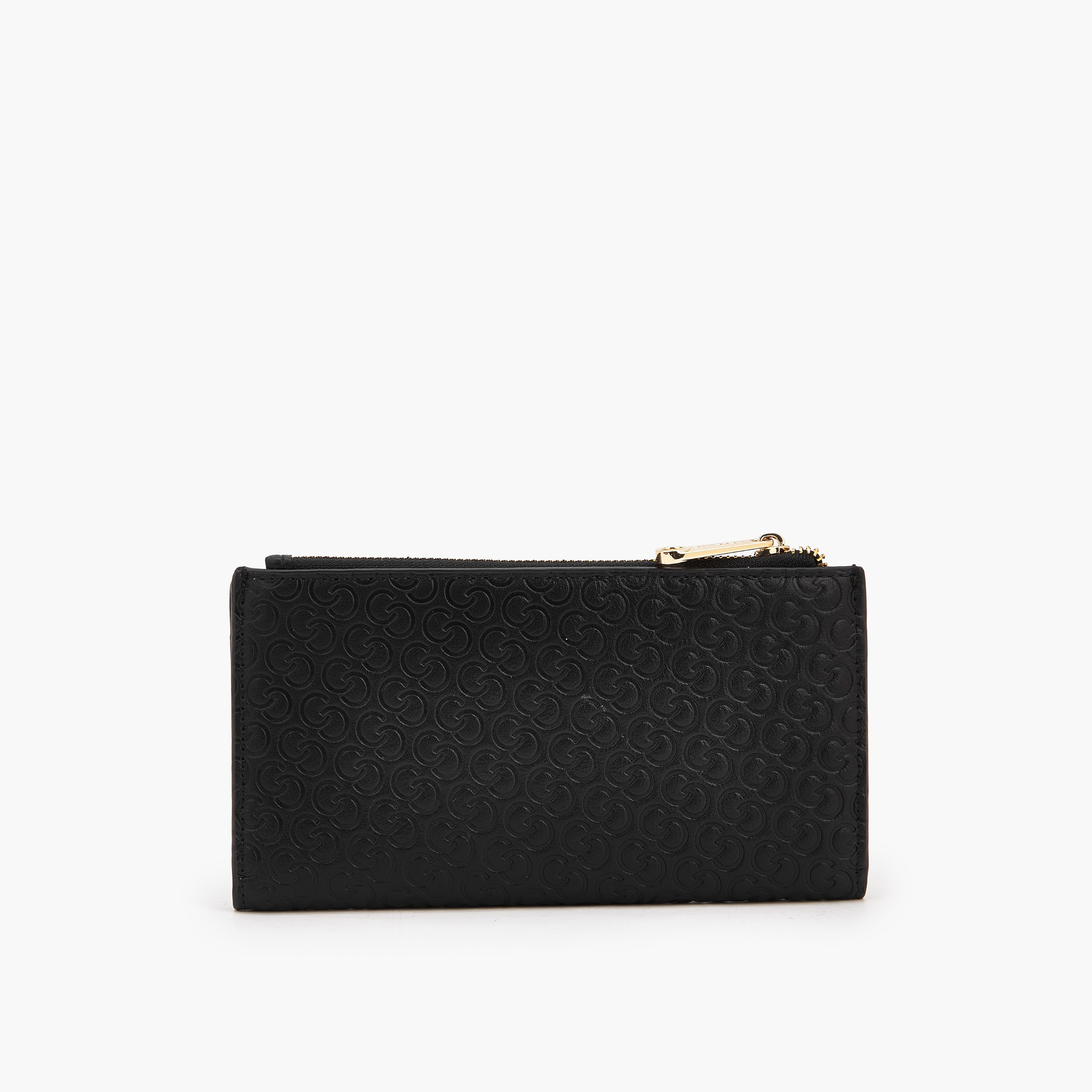 محفظة بنقوش مونوجرام مع زر إغلاق من سيليست-women-bagsandwallets-wallets-image-4