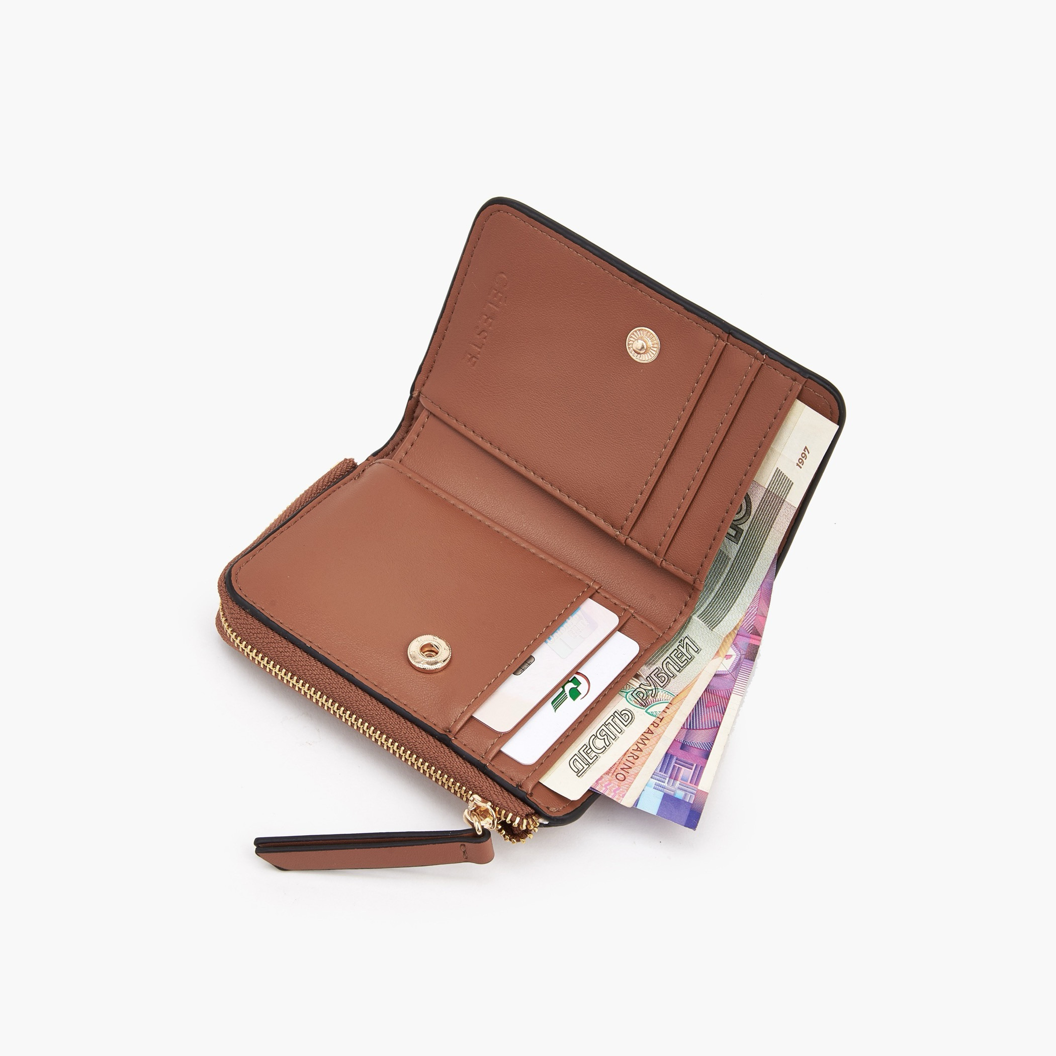محفظة بارزة الملمس بسحاب إغلاق من سيليست-women-bagsandwallets-wallets-image-7