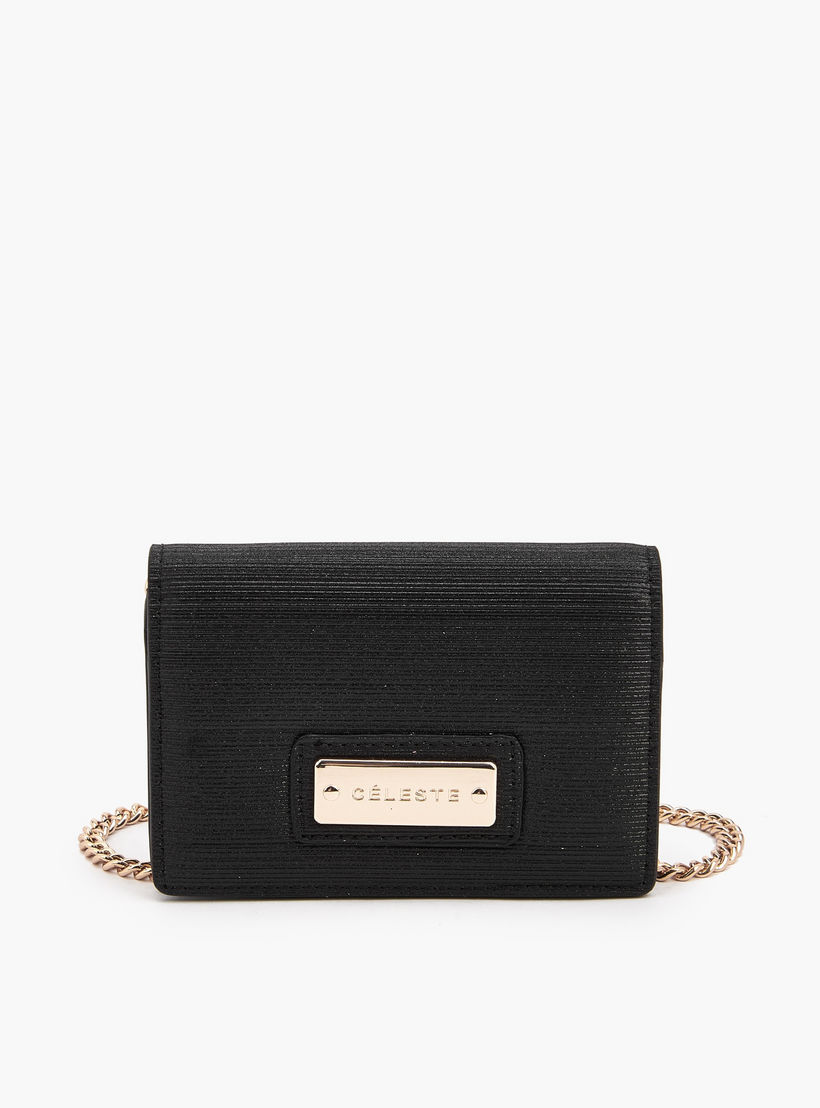 شنطة كروس بودي بارزة الملمس بحزام سلسلة من سيليست-women-bagsandwallets-handbags-image-1