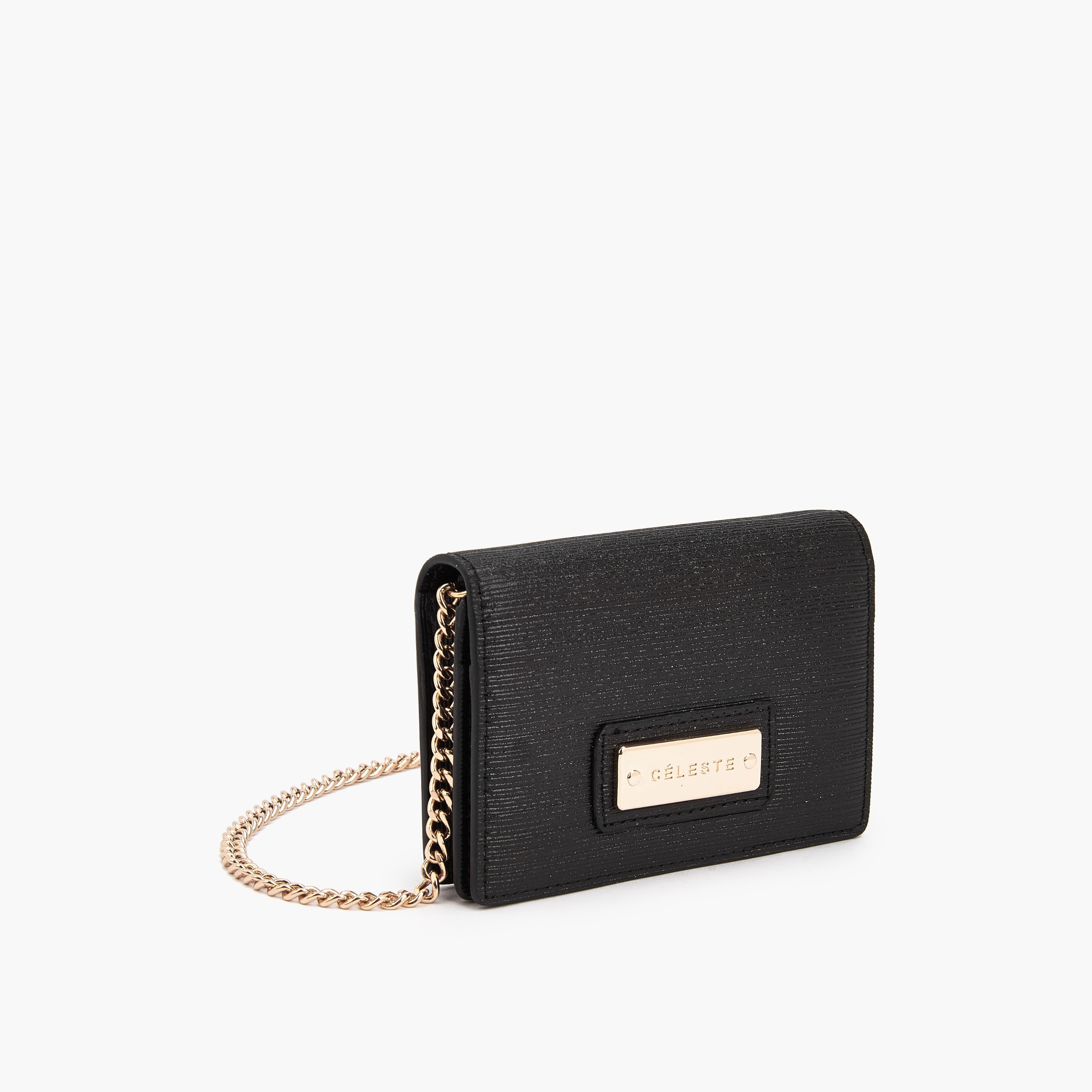 شنطة كروس بودي بارزة الملمس بحزام سلسلة من سيليست-women-bagsandwallets-handbags-image-3