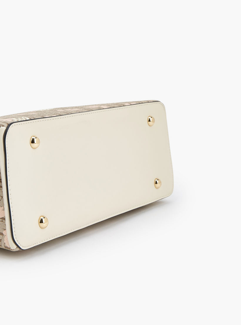 شنطة ساتشل بطبعات مونوجرام وزهور مع حزام قابل للفصل من إيل-women-bagsandwallets-handbags-image-7
