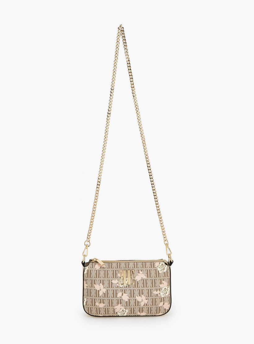 شنطة كروس بودي بطبعات مونوجرام وأزهار وحزام سلسلة من إيل-women-bagsandwallets-handbags-image-3