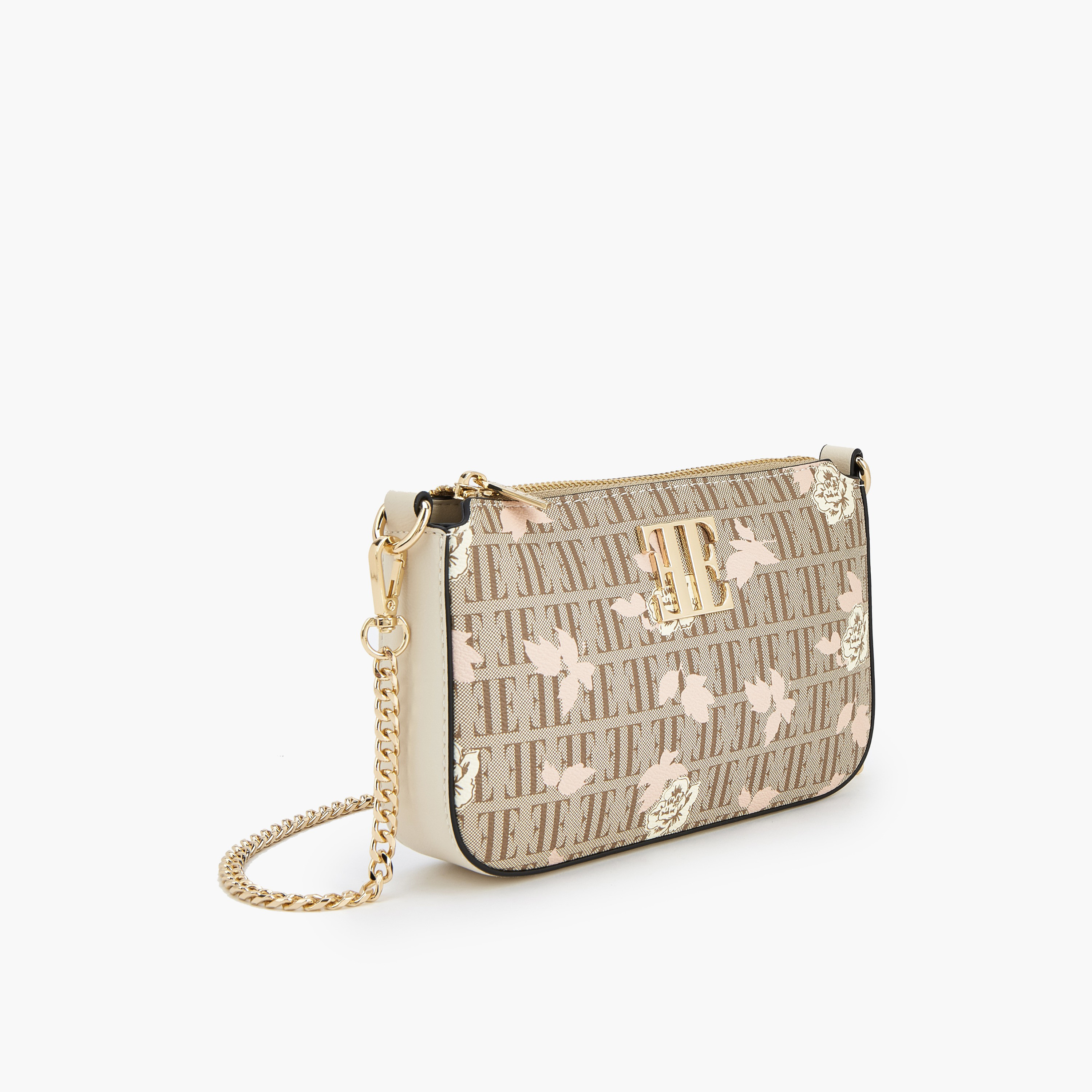 شنطة كروس بودي بطبعات مونوجرام وأزهار وحزام سلسلة من إيل-women-bagsandwallets-handbags-image-4