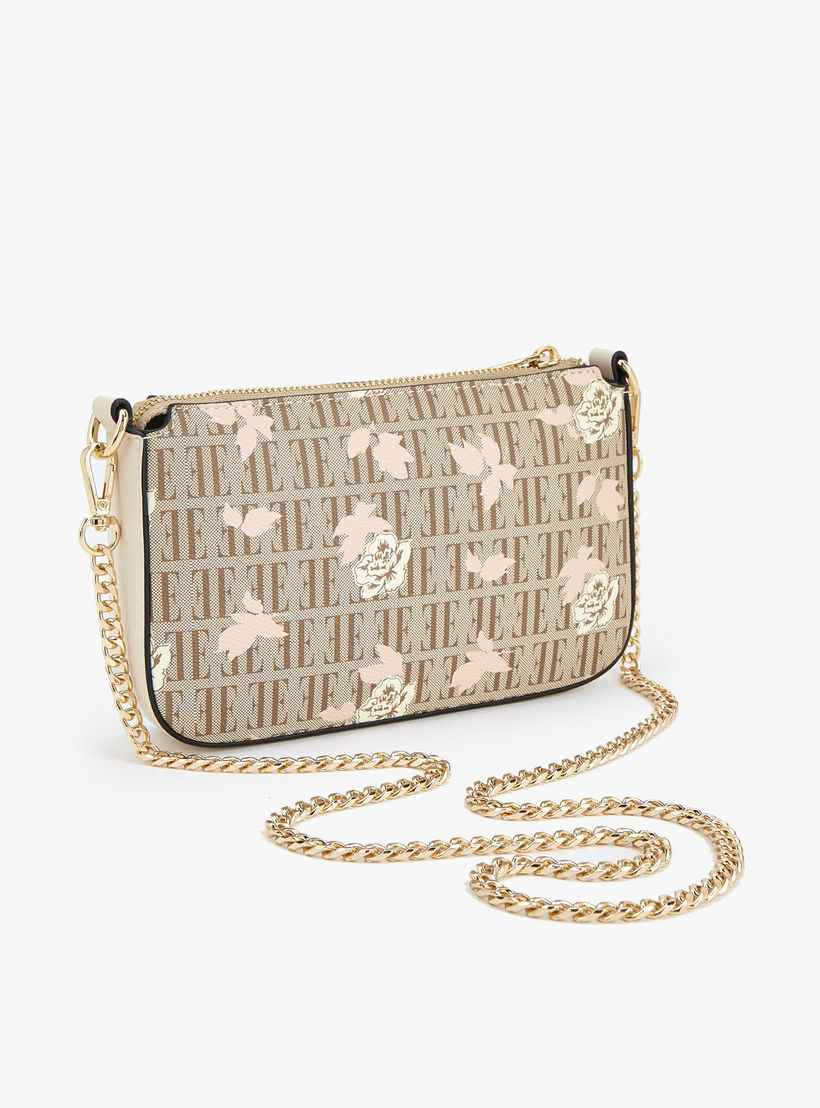 شنطة كروس بودي بطبعات مونوجرام وأزهار وحزام سلسلة من إيل-women-bagsandwallets-handbags-image-5