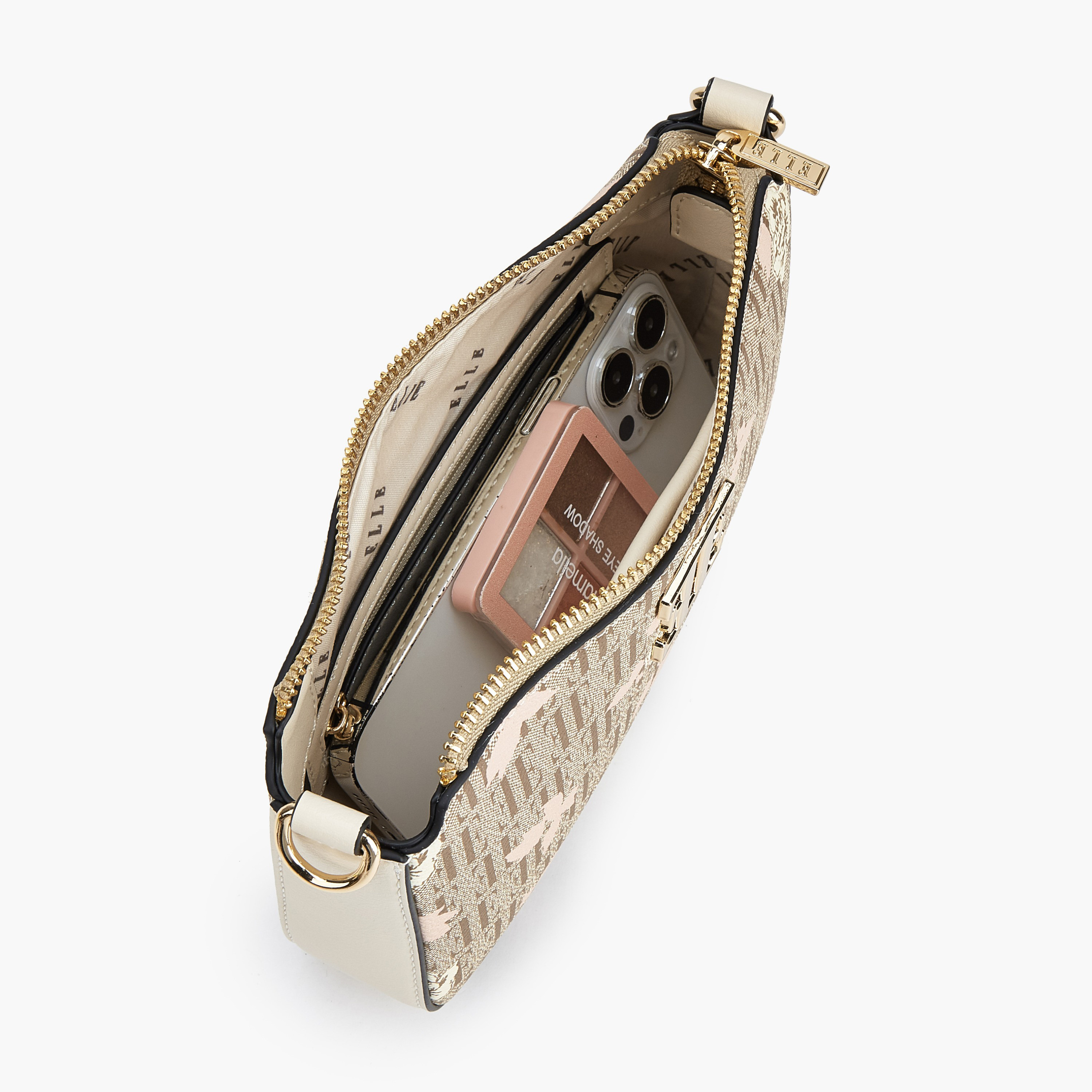شنطة كروس بودي بطبعات مونوجرام وأزهار وحزام سلسلة من إيل-women-bagsandwallets-handbags-image-8