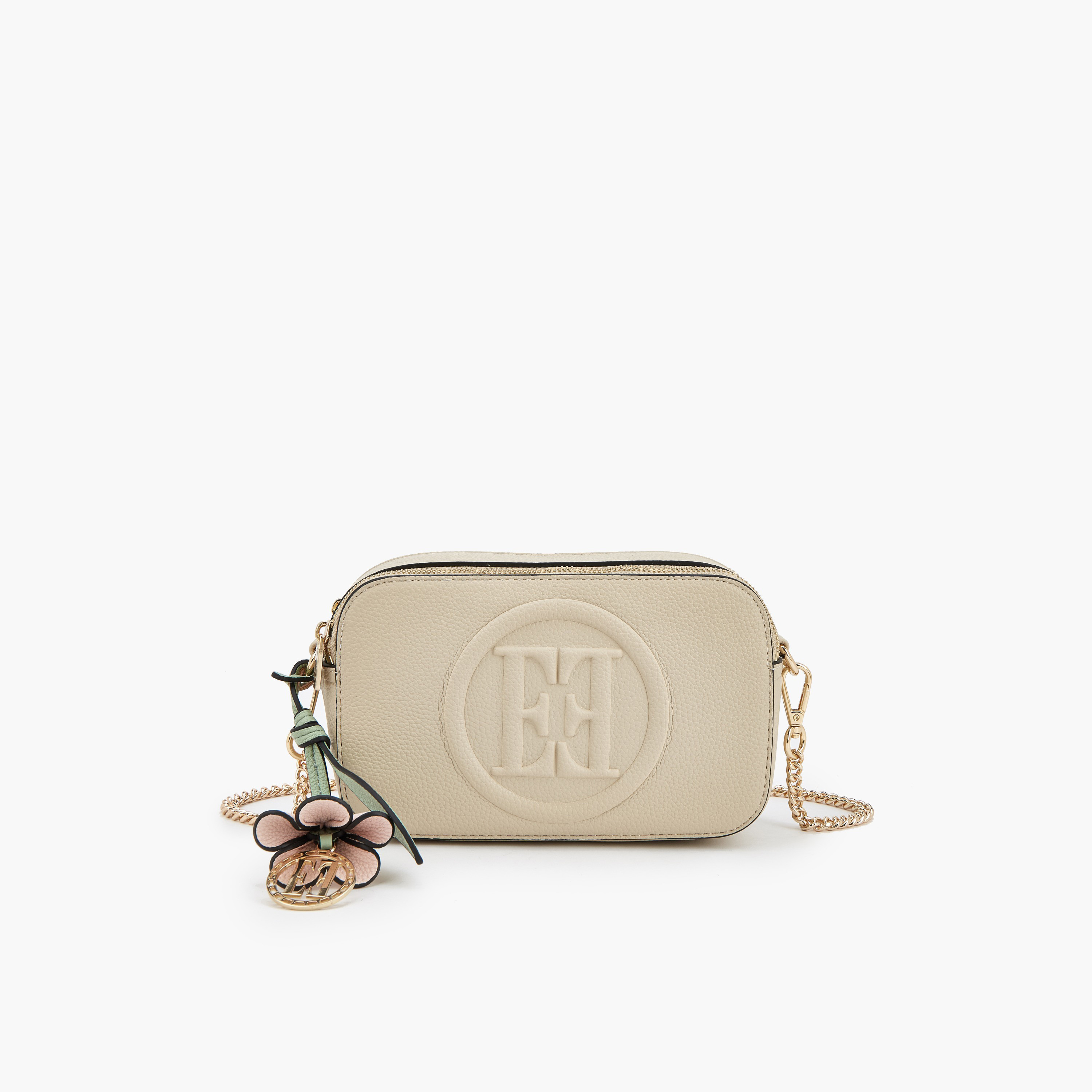 شنطة كروس بودي بنقوش مونوجرام وحزام سلسلة من إيل-women-bagsandwallets-handbags-image-1