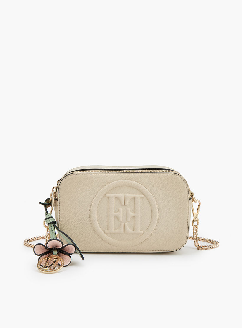 شنطة كروس بودي بنقوش مونوجرام وحزام سلسلة من إيل-women-bagsandwallets-handbags-image-1
