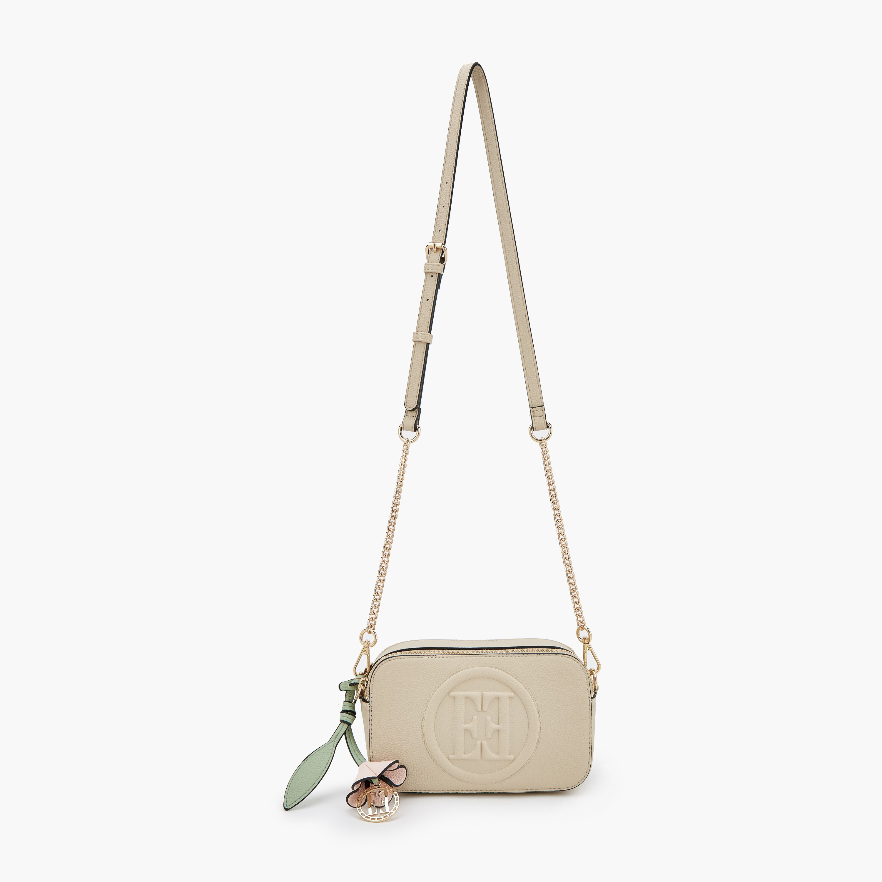 شنطة كروس بودي بنقوش مونوجرام وحزام سلسلة من إيل-women-bagsandwallets-handbags-image-3
