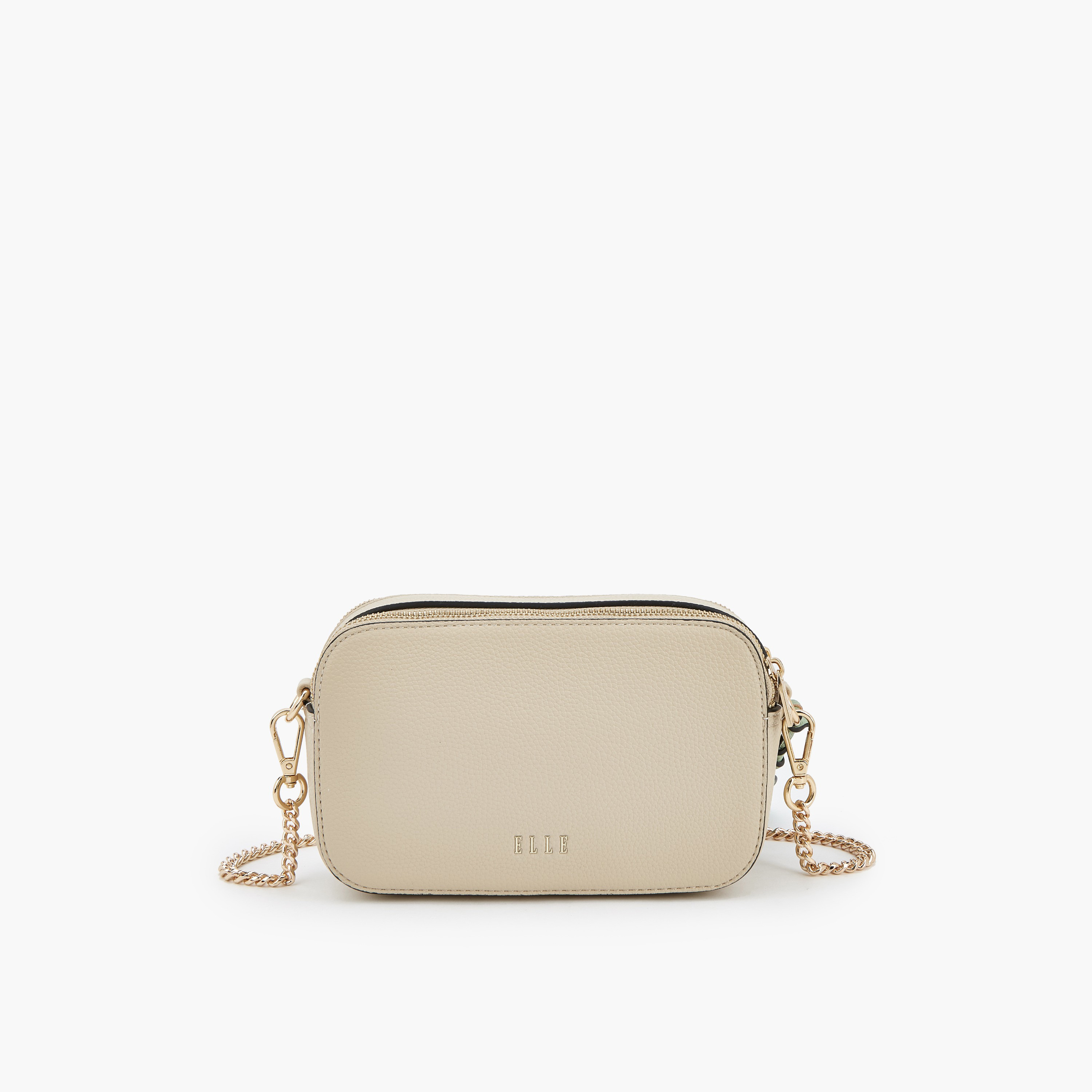 شنطة كروس بودي بنقوش مونوجرام وحزام سلسلة من إيل-women-bagsandwallets-handbags-image-6