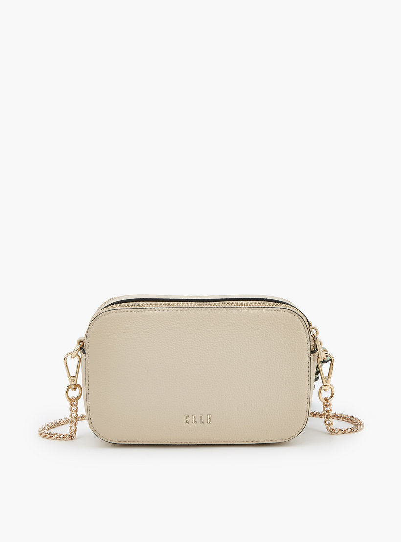 شنطة كروس بودي بنقوش مونوجرام وحزام سلسلة من إيل-women-bagsandwallets-handbags-image-6