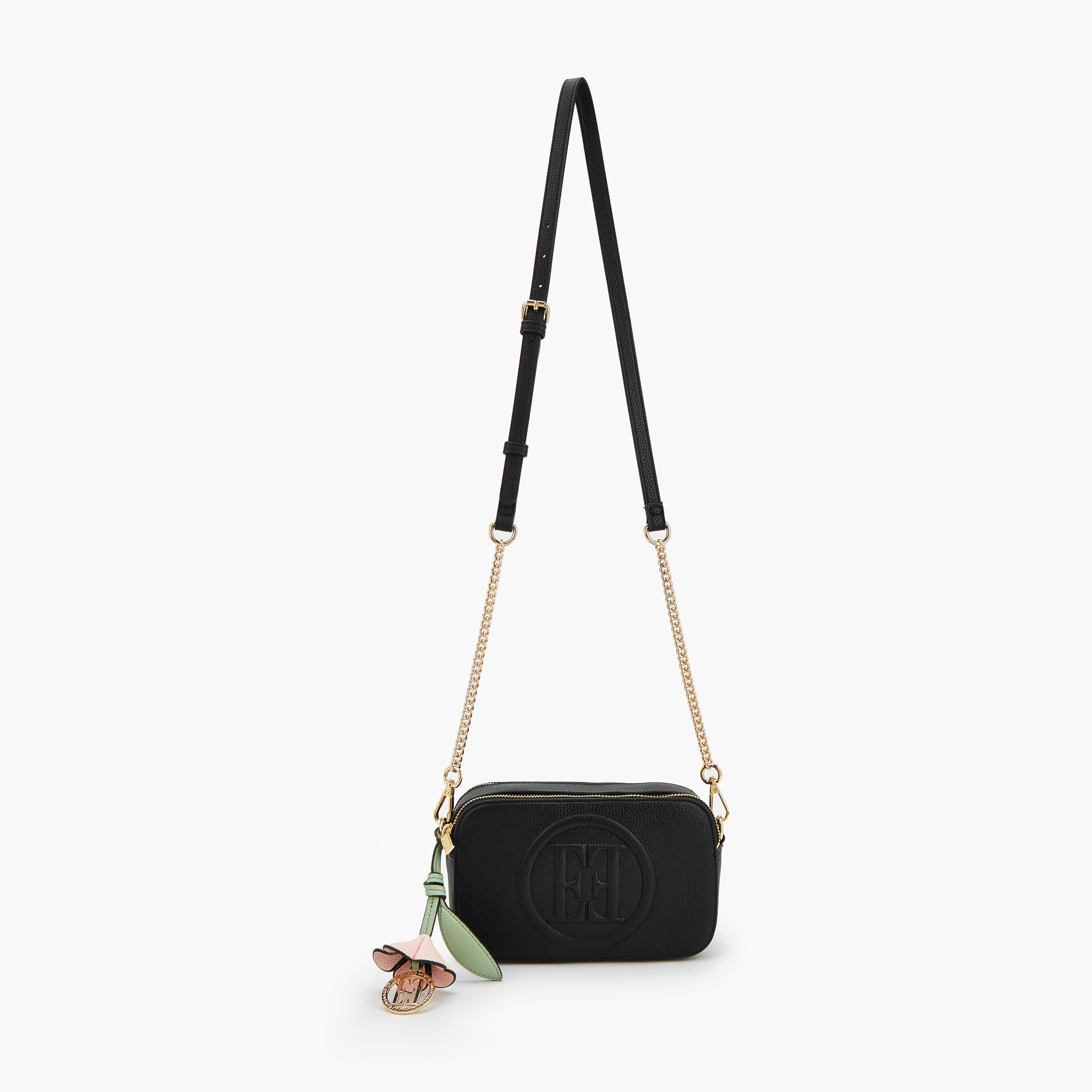 Elle Monogram Embossed Crossbody Bag with Chain Strap-women-bagsandwallets-handbags-image-3