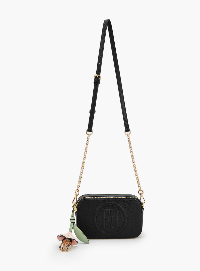 Elle Monogram Embossed Crossbody Bag with Chain Strap-women-bagsandwallets-handbags-image-3