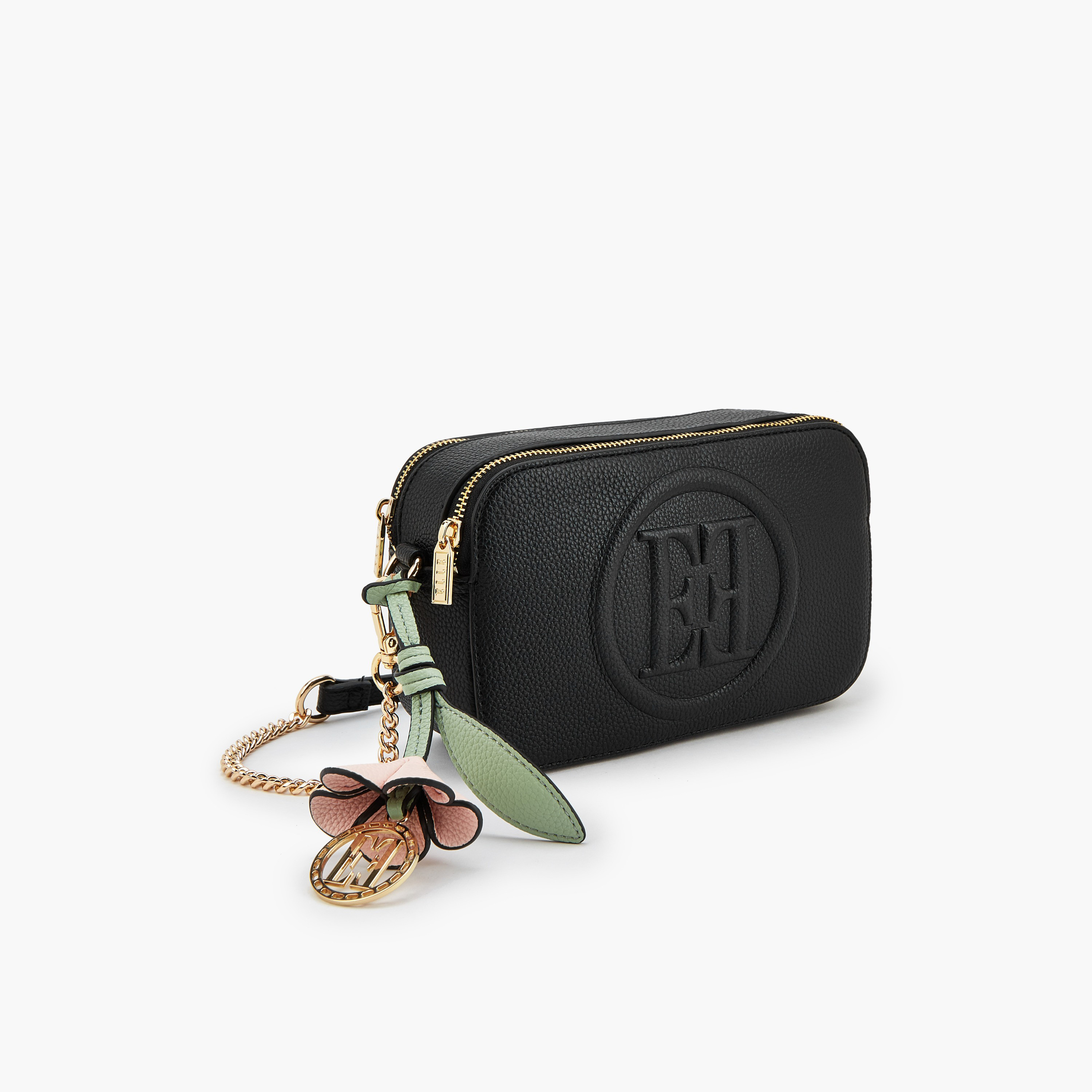 Elle Monogram Embossed Crossbody Bag with Chain Strap-women-bagsandwallets-handbags-image-4