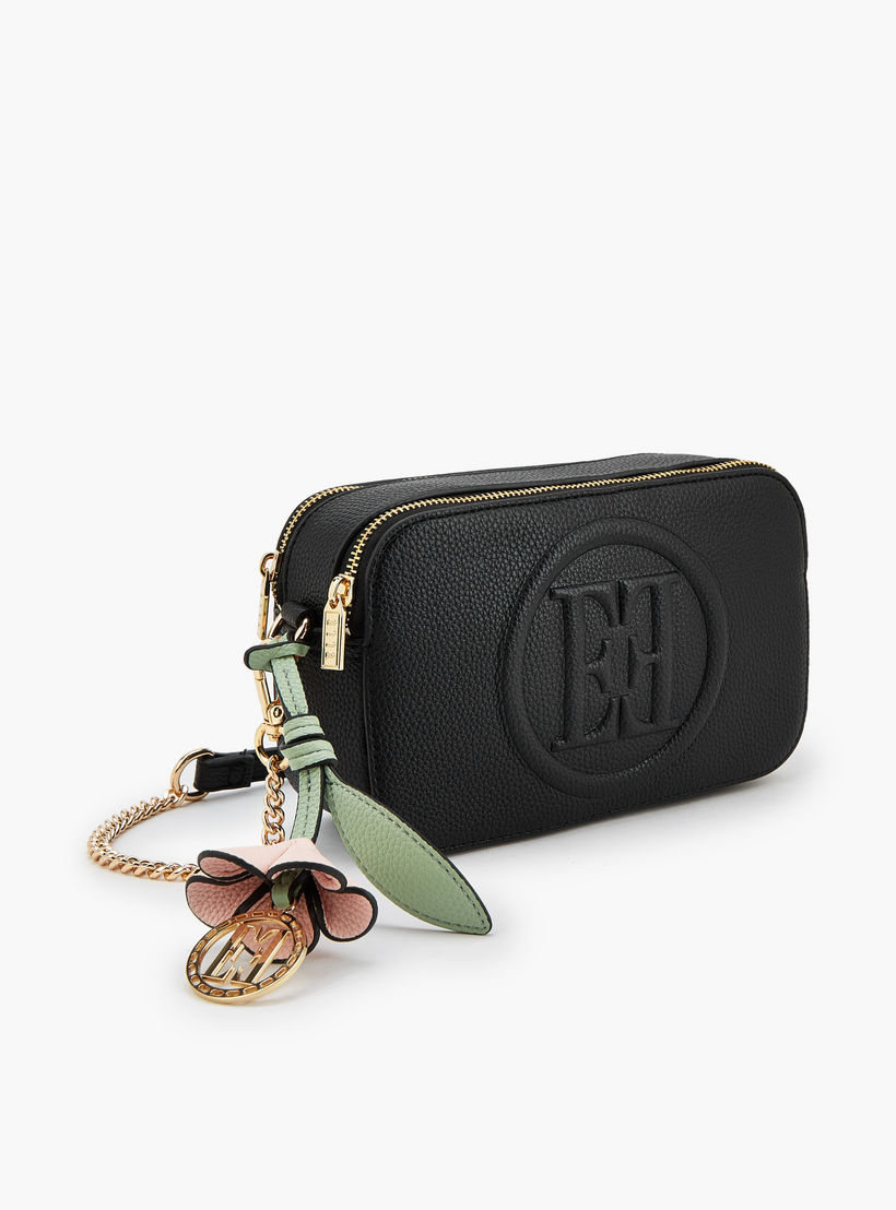 Elle Monogram Embossed Crossbody Bag with Chain Strap-women-bagsandwallets-handbags-image-4
