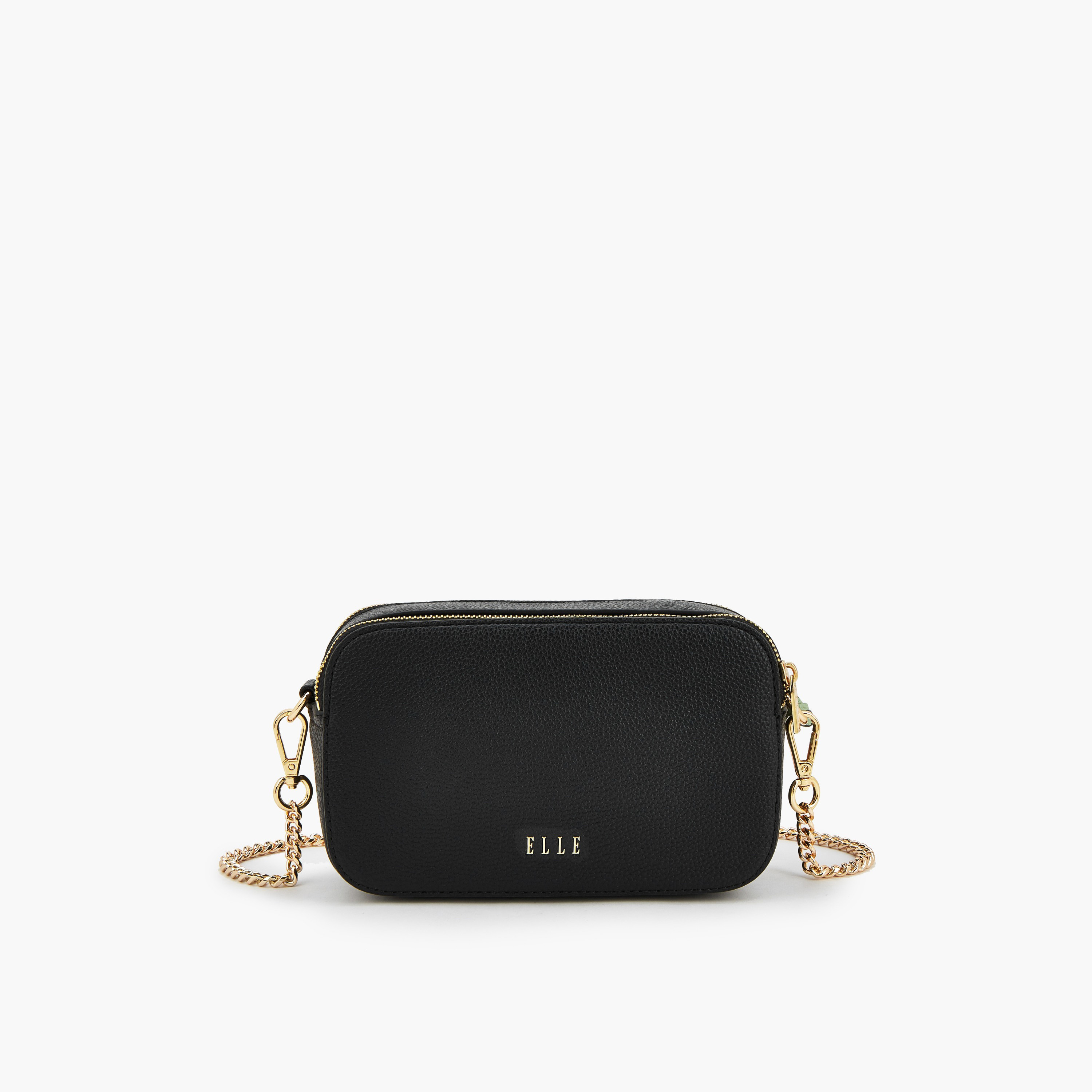 Elle Monogram Embossed Crossbody Bag with Chain Strap-women-bagsandwallets-handbags-image-6