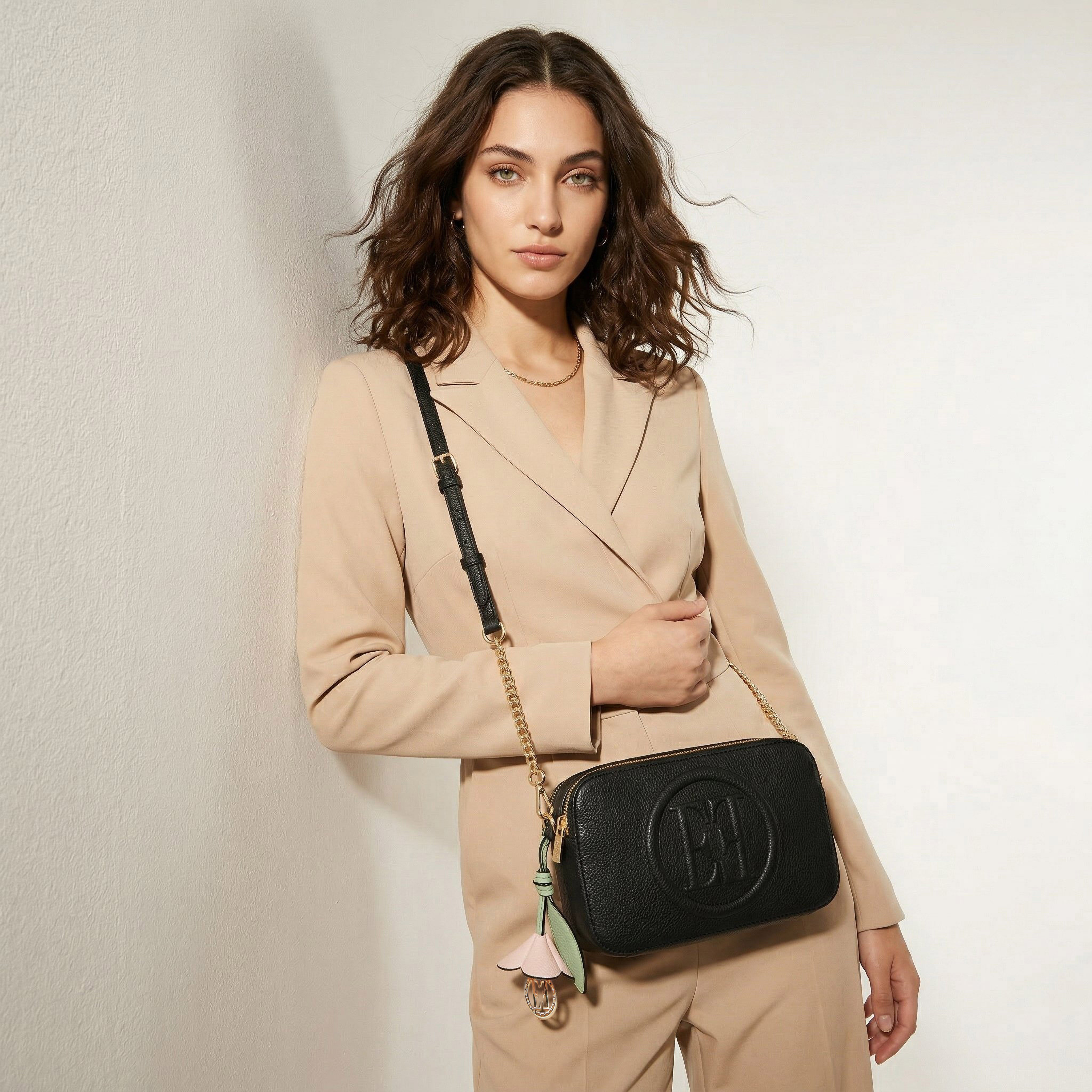 Elle Monogram Embossed Crossbody Bag with Chain Strap-women-bagsandwallets-handbags-image-8