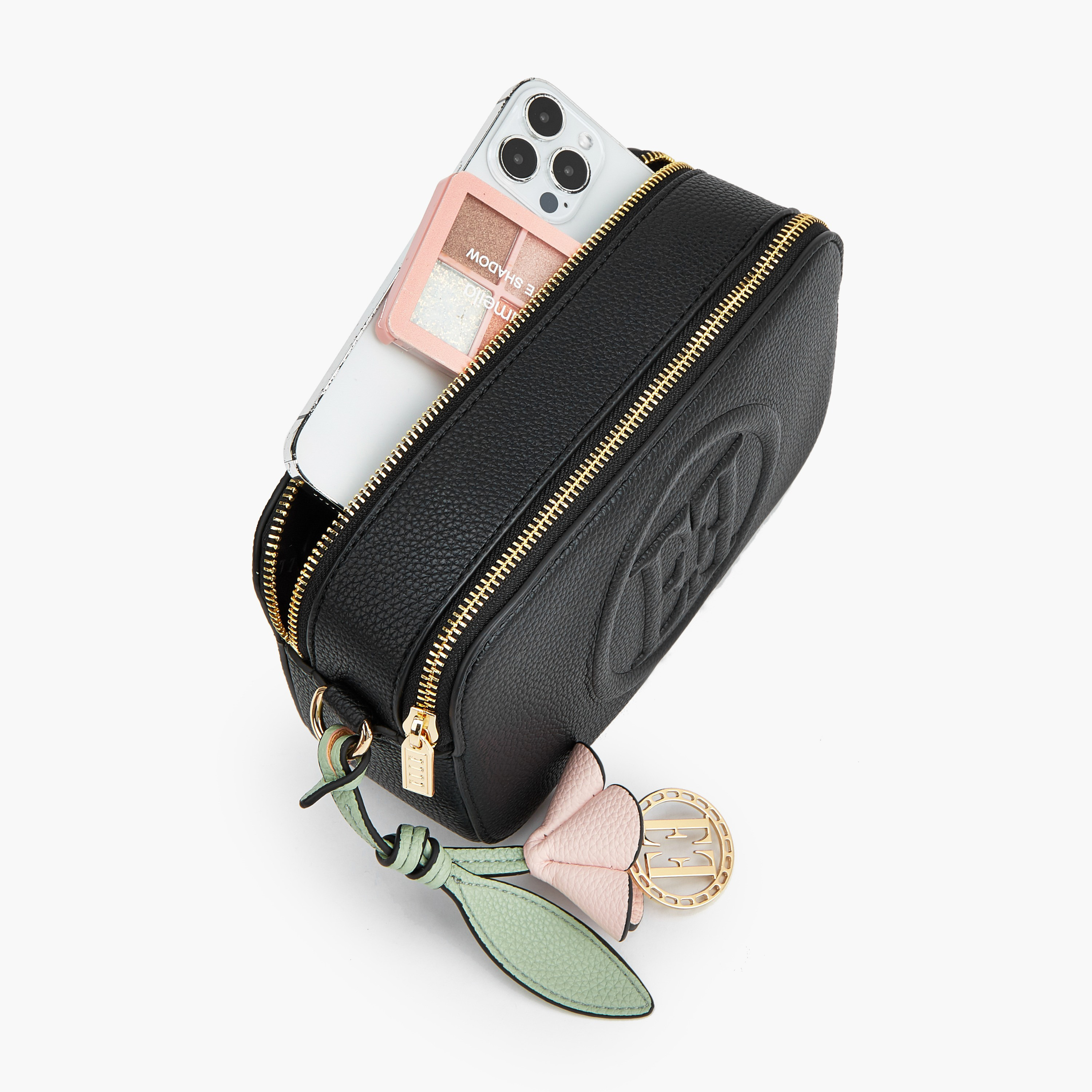 Elle Monogram Embossed Crossbody Bag with Chain Strap-women-bagsandwallets-handbags-image-9
