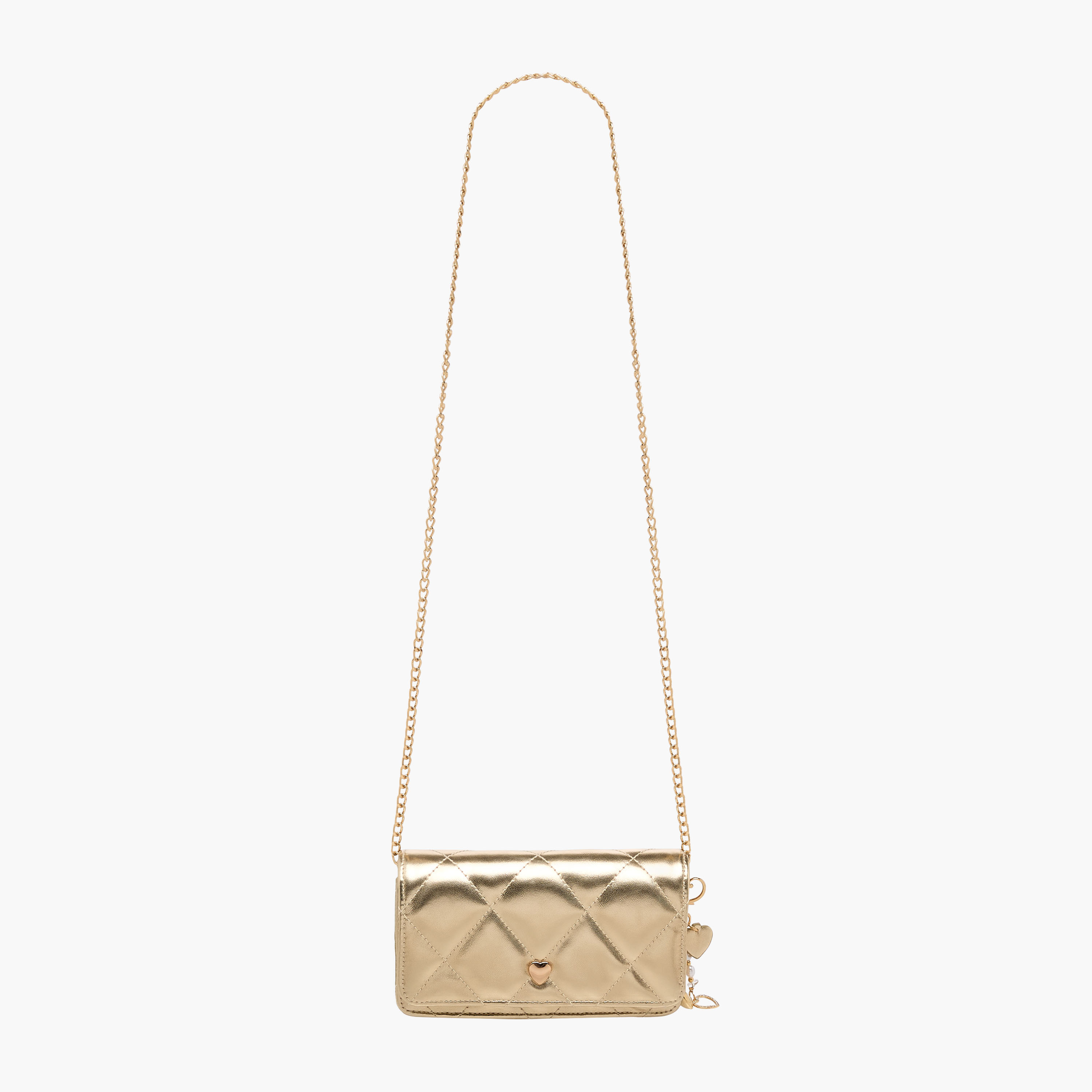 Little Missy Quilted Crossbody Bag with Chain Strap-girls-accessories-bags-image-2