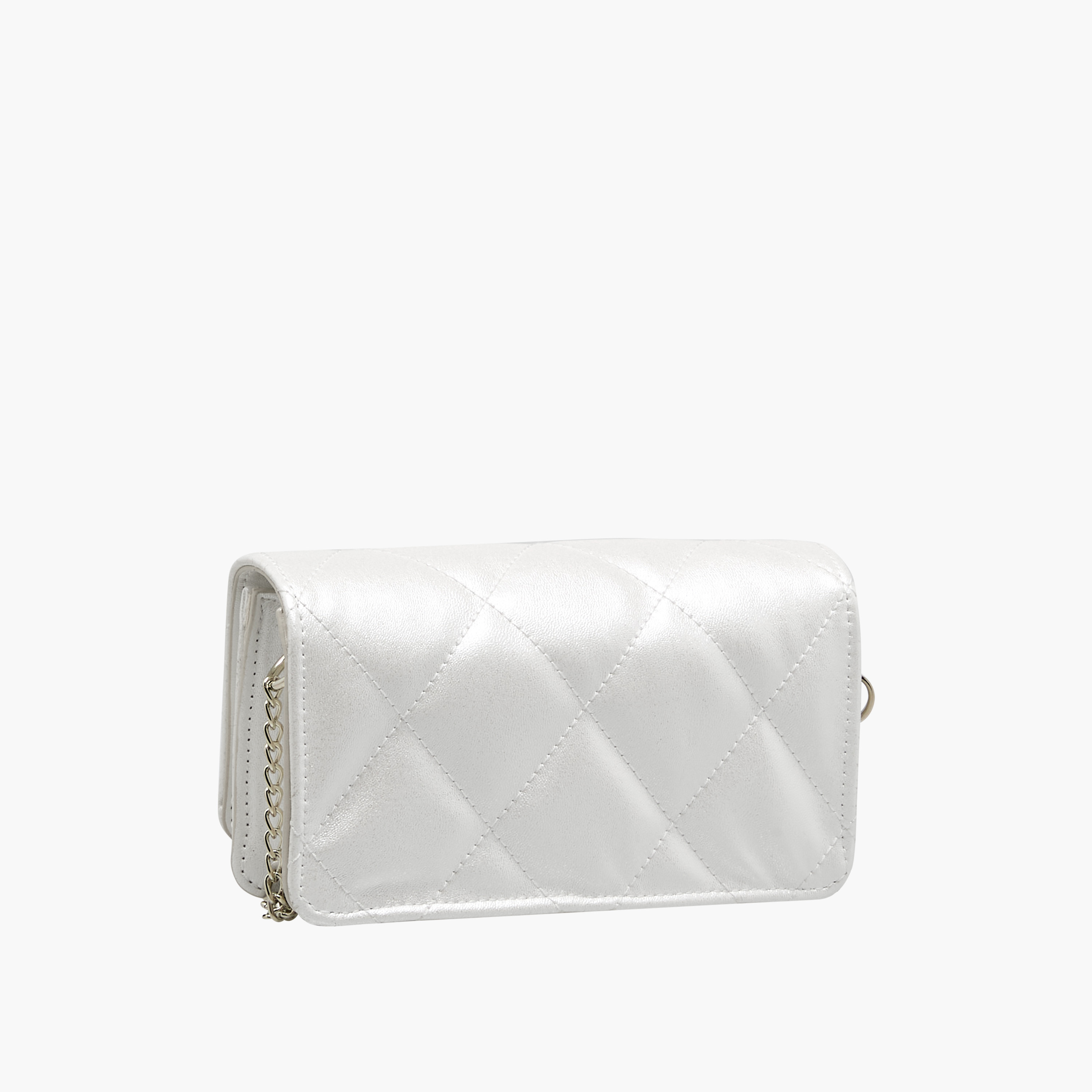 شنطة كروس بودي مبطنة بحزام سلسلة من ليتل ميسي-girls-accessories-bags-image-3
