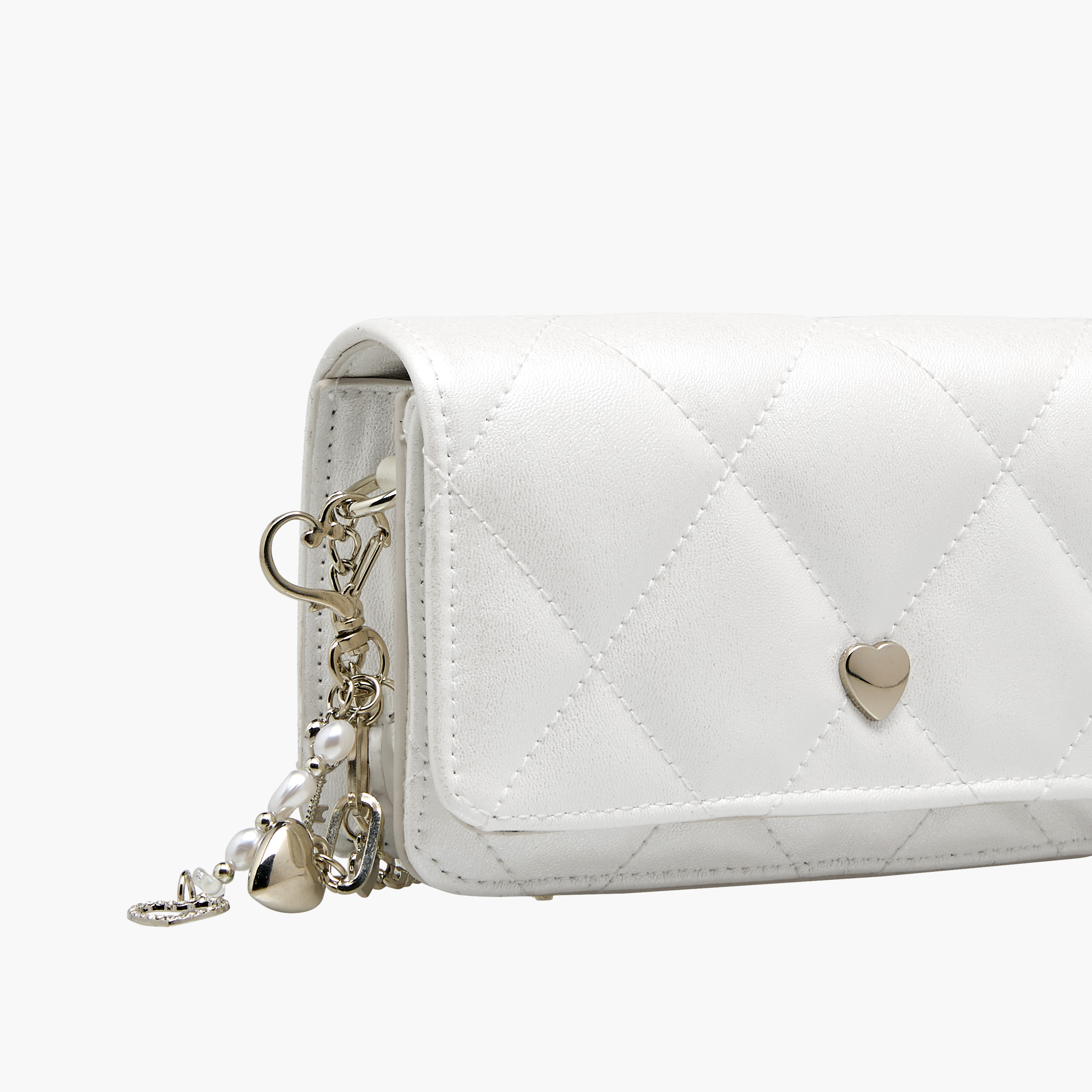 شنطة كروس بودي مبطنة بحزام سلسلة من ليتل ميسي-girls-accessories-bags-image-4
