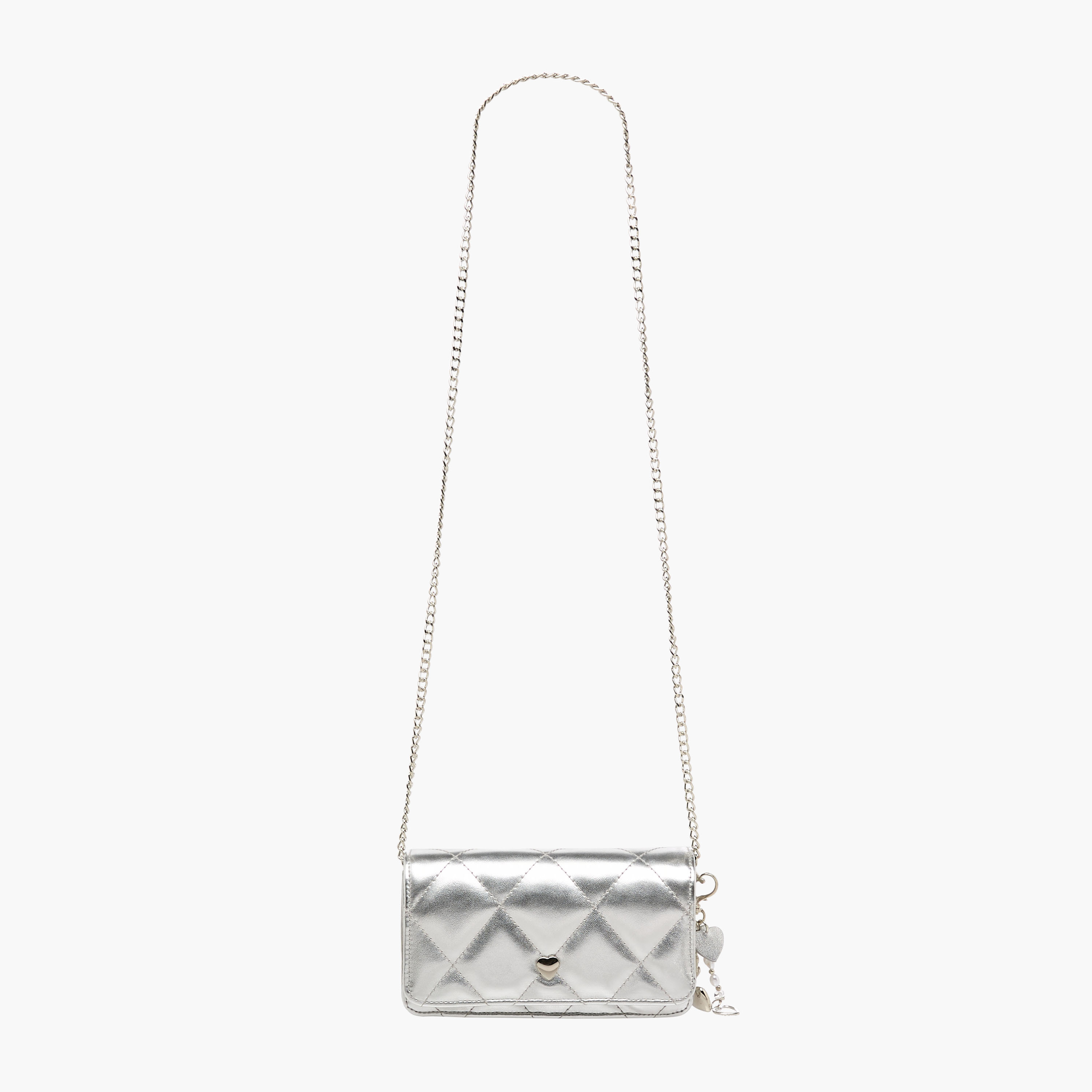 شنطة كروس بودي مبطنة بحزام سلسلة من ليتل ميسي-girls-accessories-bags-image-3
