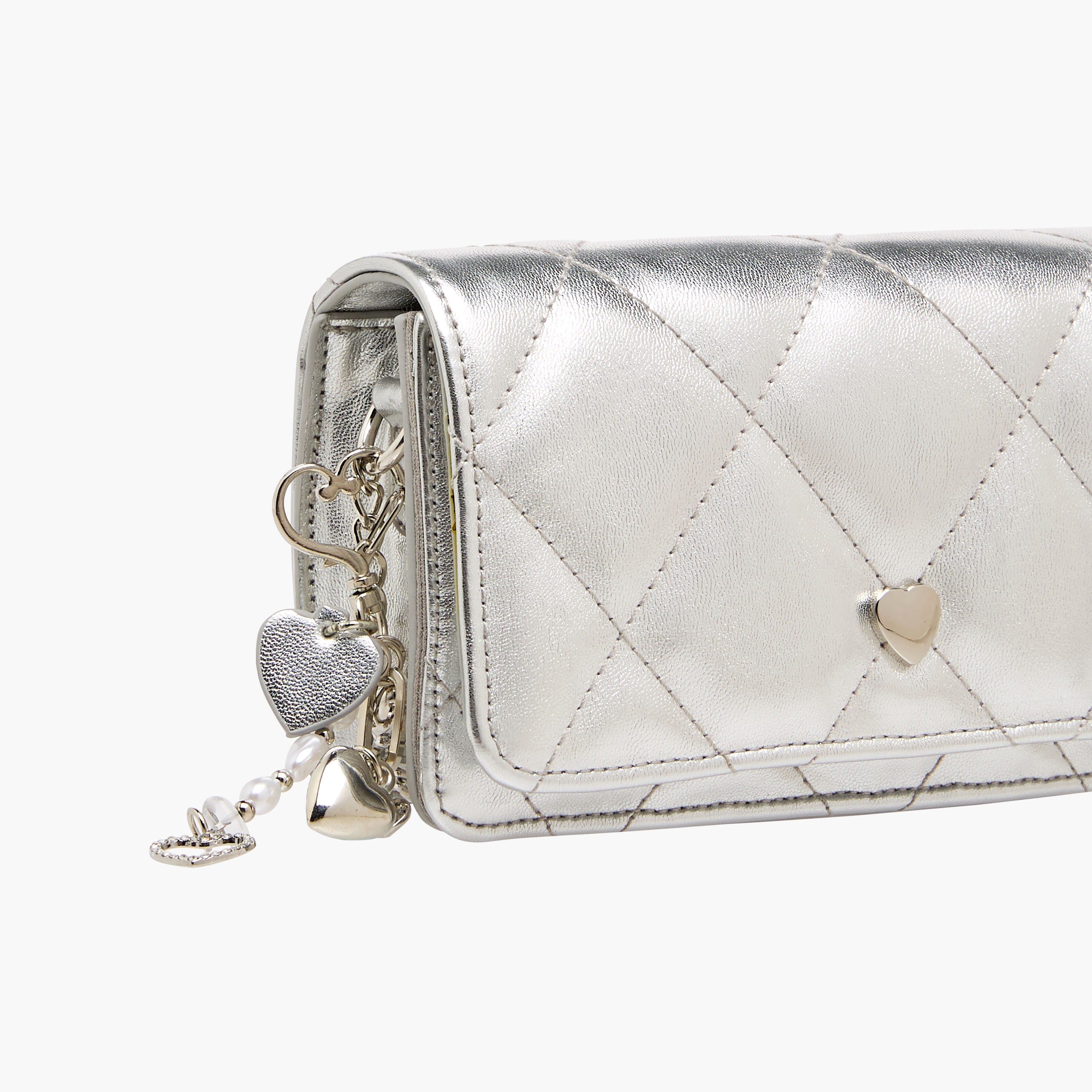 شنطة كروس بودي مبطنة بحزام سلسلة من ليتل ميسي-girls-accessories-bags-image-5