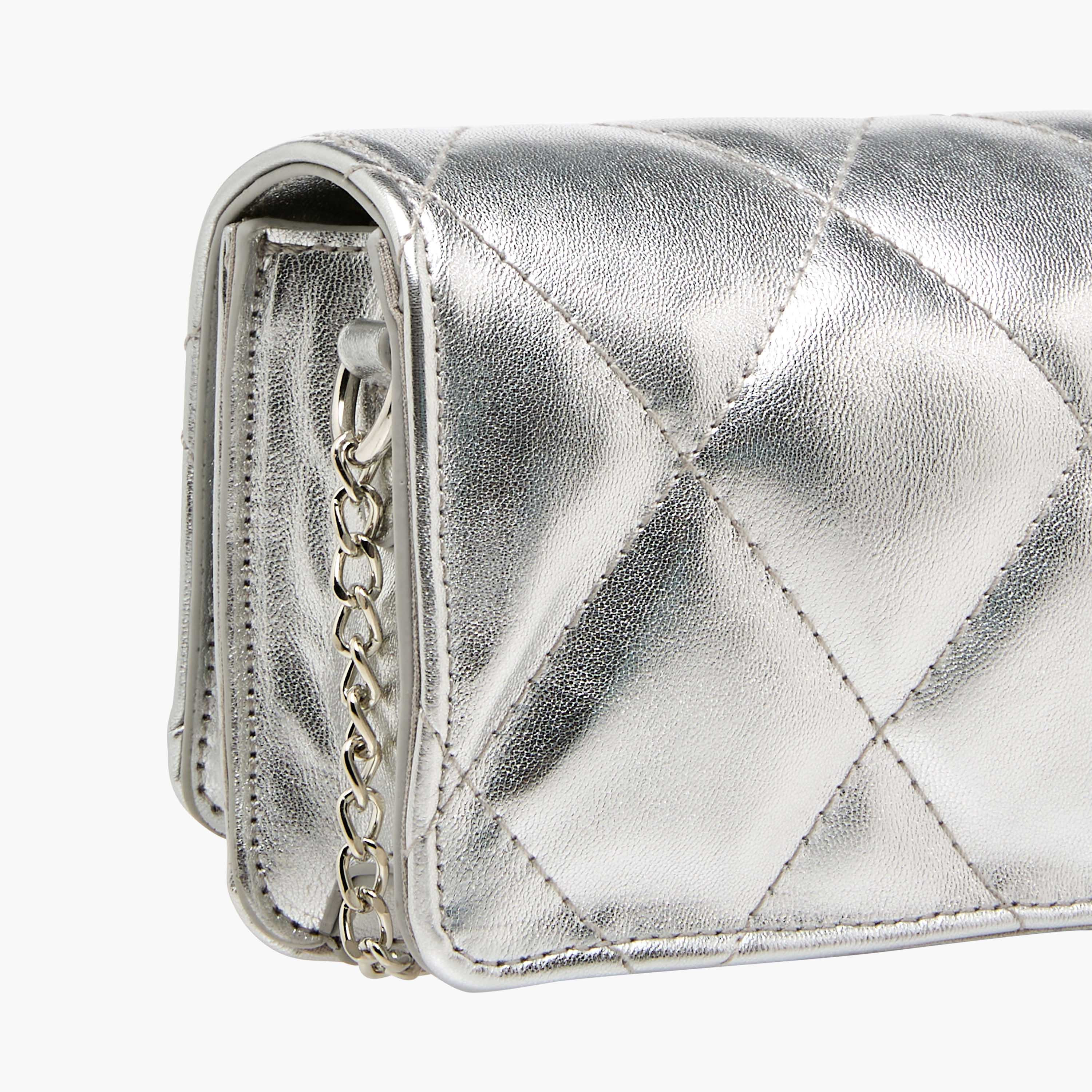 شنطة كروس بودي مبطنة بحزام سلسلة من ليتل ميسي-girls-accessories-bags-image-6