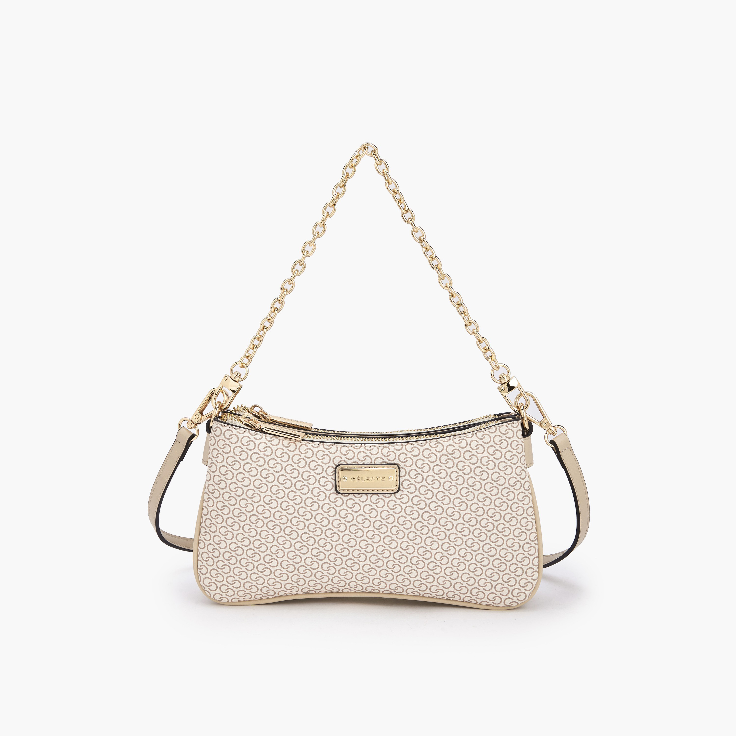 Celeste Monogram Print Crossbody Bag with Zip Closure-women-bagsandwallets-handbags-image-1