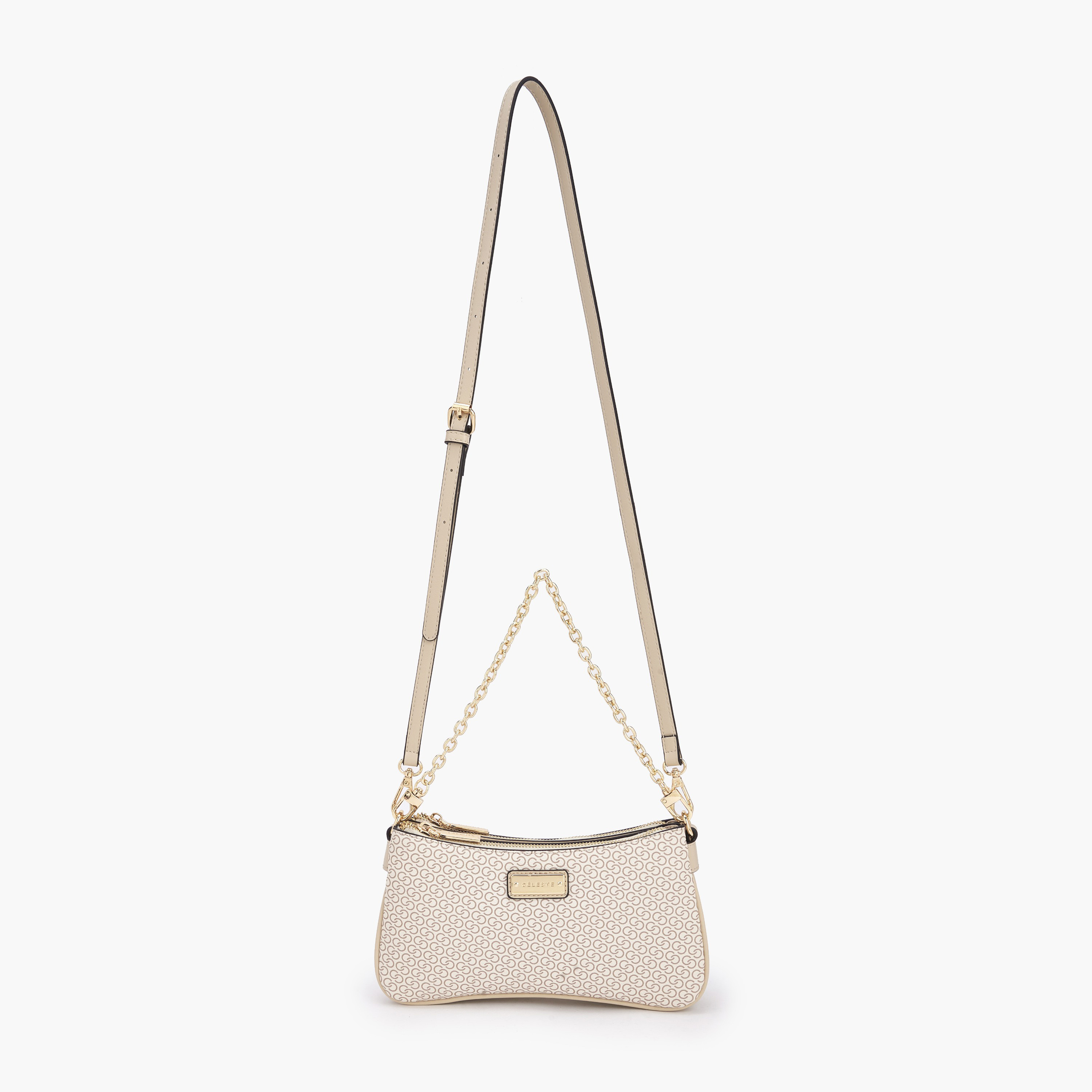 Celeste Monogram Print Crossbody Bag with Zip Closure-women-bagsandwallets-handbags-image-3