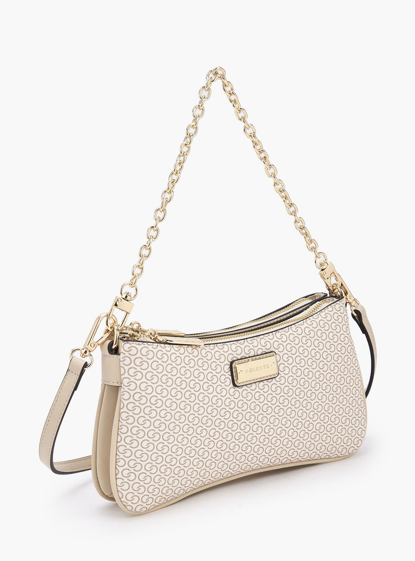 Celeste Monogram Print Crossbody Bag with Zip Closure-women-bagsandwallets-handbags-image-4