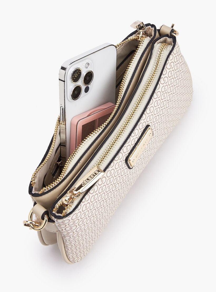 Celeste Monogram Print Crossbody Bag with Zip Closure-women-bagsandwallets-handbags-image-8