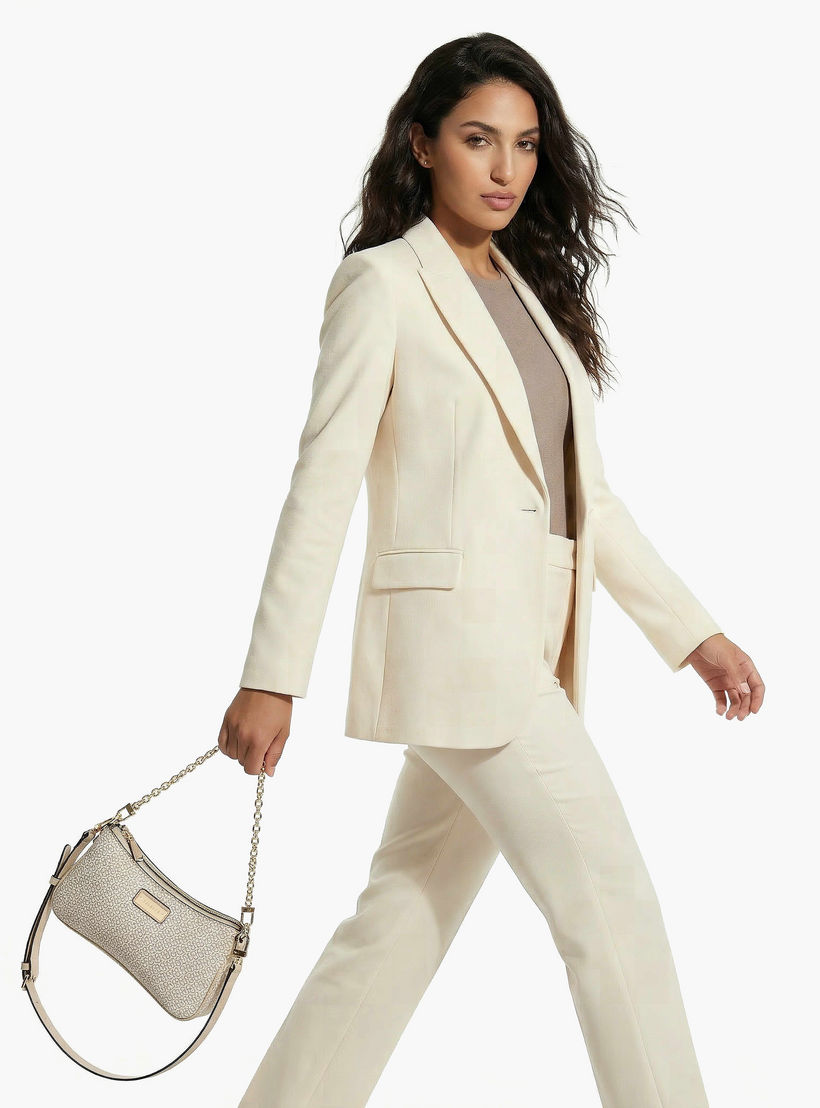 Celeste Monogram Print Crossbody Bag with Zip Closure-women-bagsandwallets-handbags-image-2
