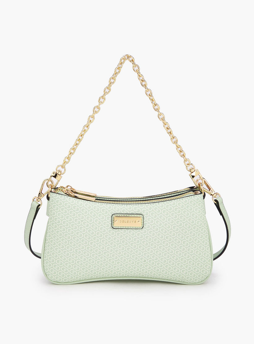 Celeste Monogram Print Crossbody Bag with Zip Closure-women-bagsandwallets-handbags-image-1