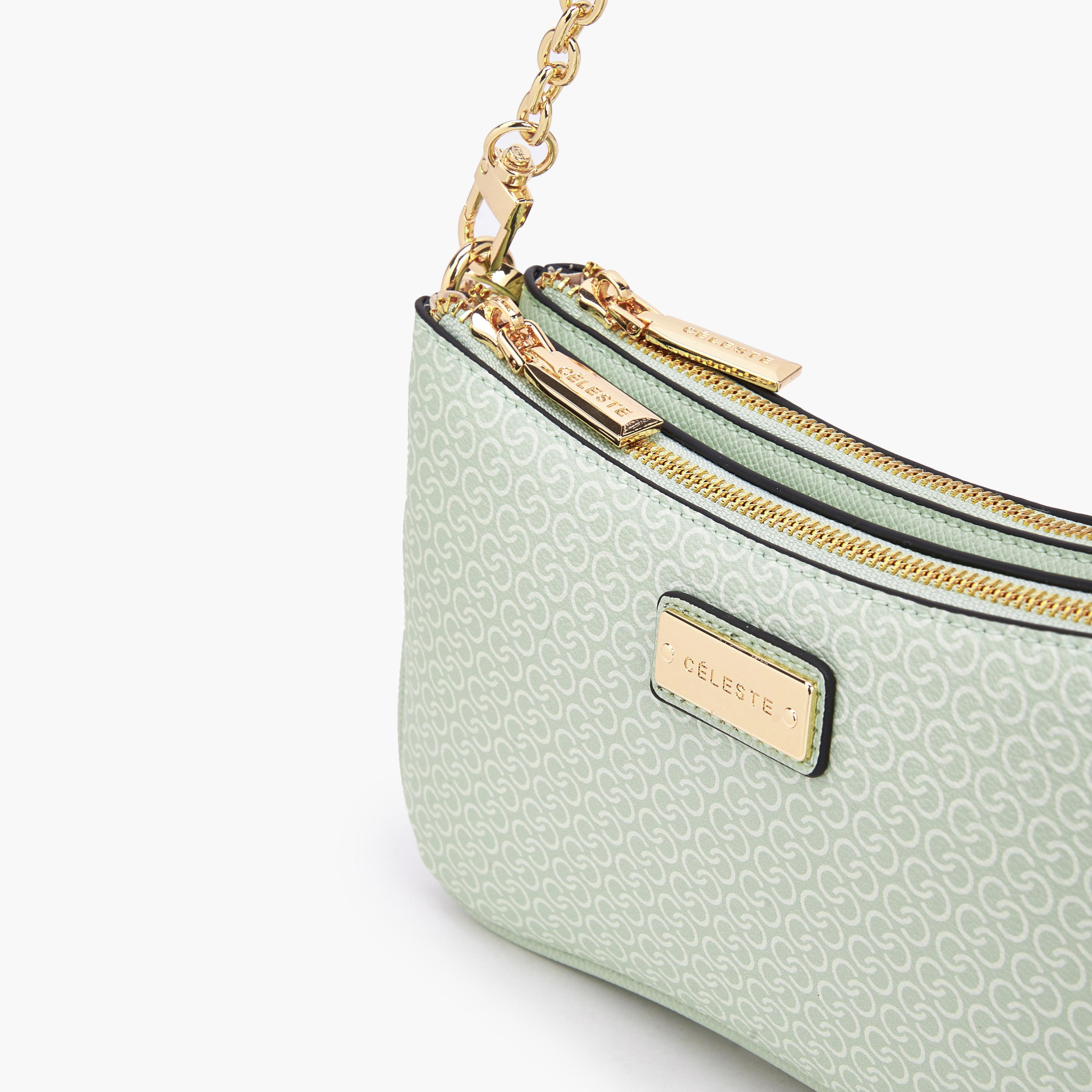 Celeste Monogram Print Crossbody Bag with Zip Closure-women-bagsandwallets-handbags-image-6