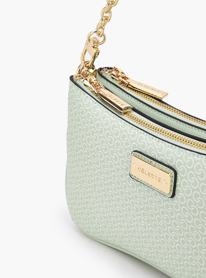 Celeste Monogram Print Crossbody Bag with Zip Closure-women-bagsandwallets-handbags-image-6