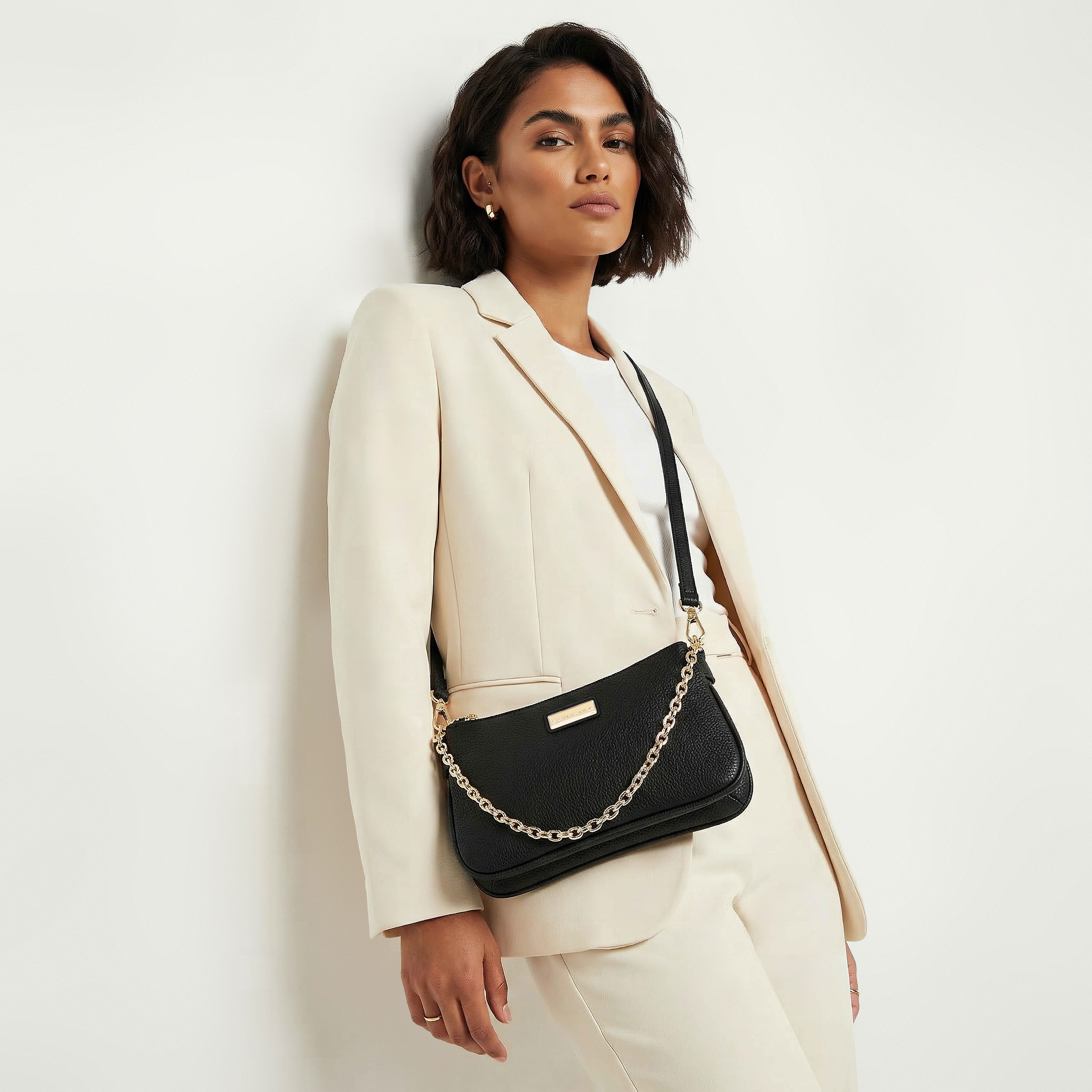 شنطة كروس بودي بارزة الملمس بسحاب إغلاق من سيليست-women-bagsandwallets-handbags-image-2