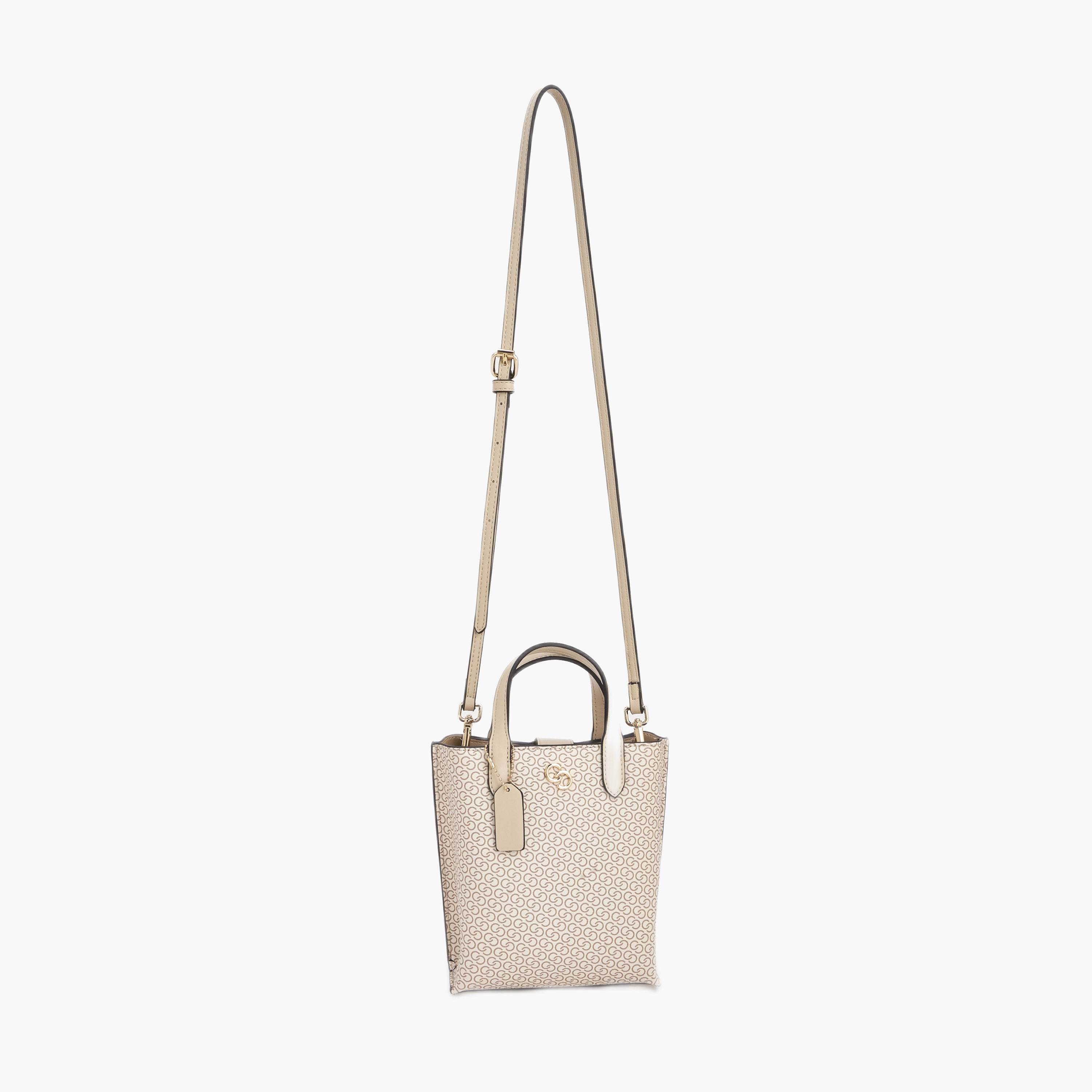 Celeste Monogram Print Tote Bag with Double Handle-women-bagsandwallets-handbags-image-3
