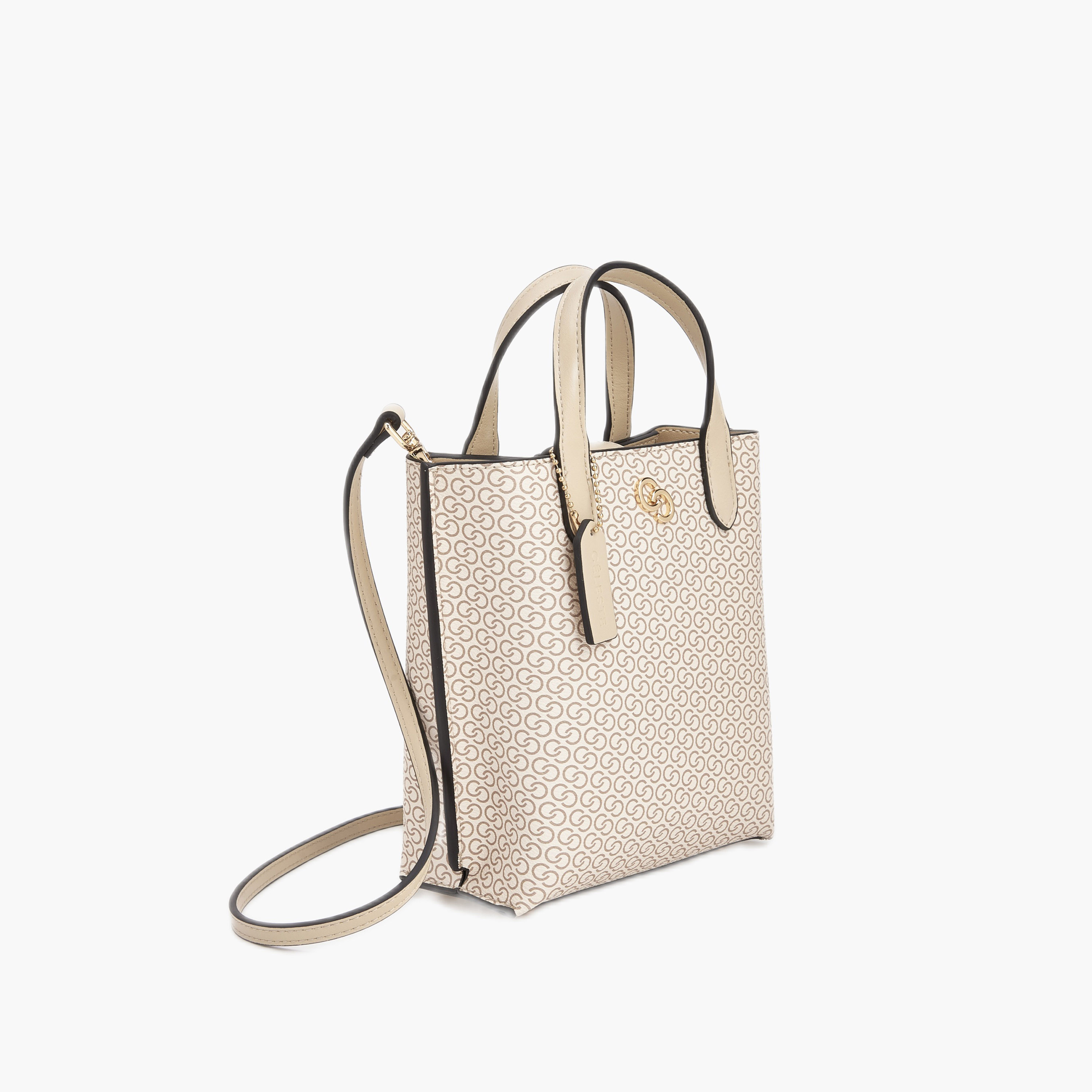 Celeste Monogram Print Tote Bag with Double Handle-women-bagsandwallets-handbags-image-4