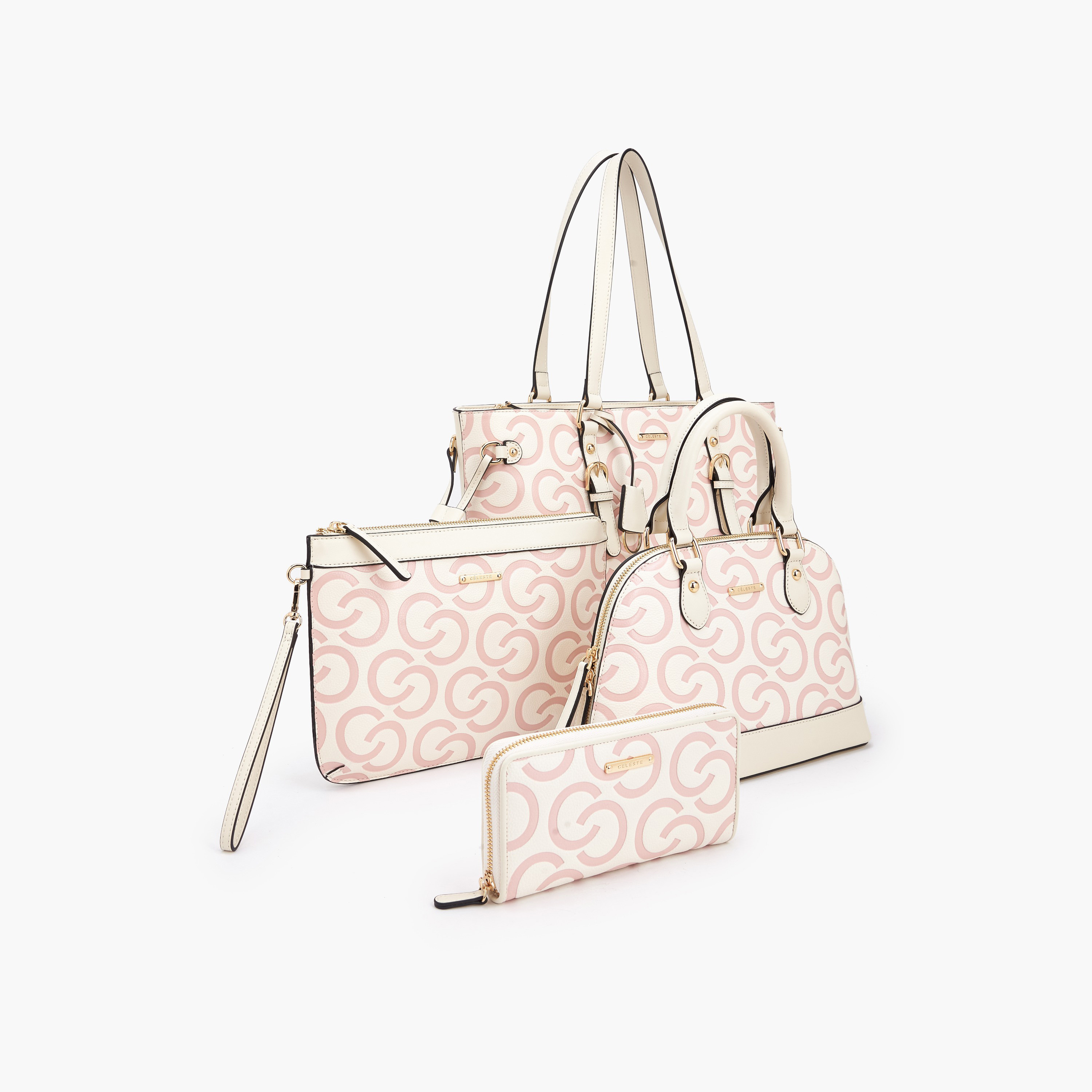 طقم شنطة توتي 4 قطع بطبعات مونوجرام من سيليست-women-bagsandwallets-handbags-image-11