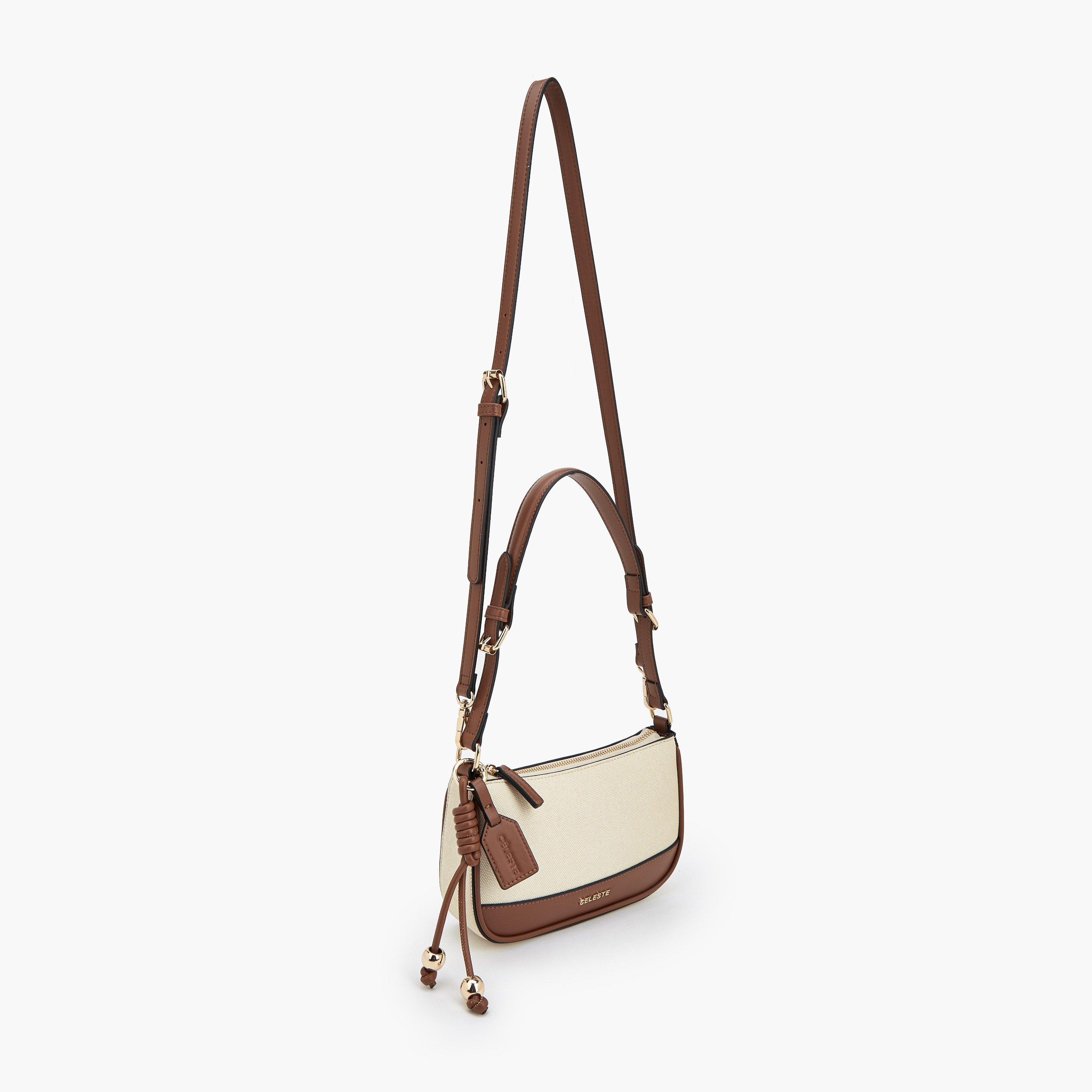 شنطة كتف بارزة الملمس بسحّاب إغلاق من سيليست-women-bagsandwallets-handbags-image-3