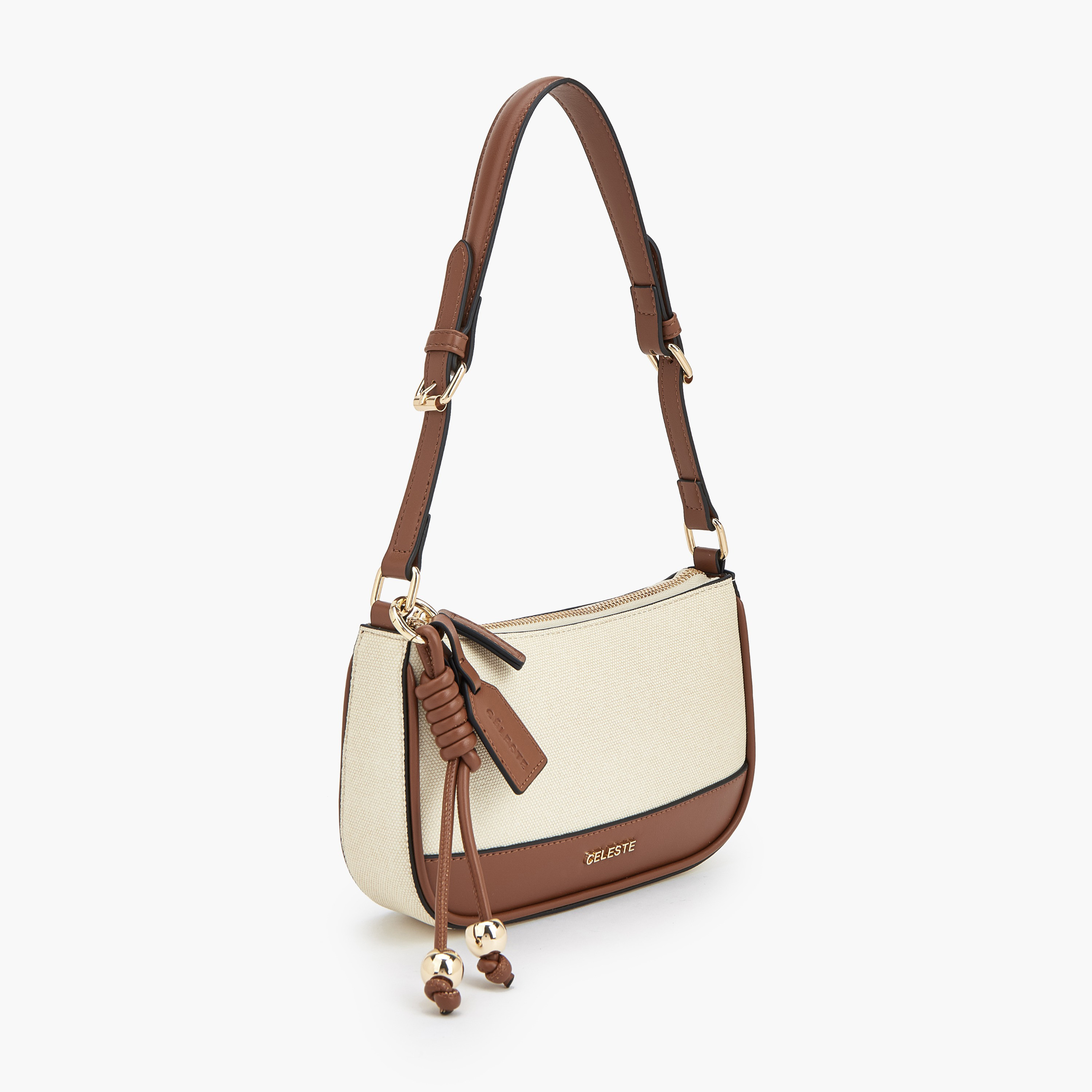 شنطة كتف بارزة الملمس بسحّاب إغلاق من سيليست-women-bagsandwallets-handbags-image-4
